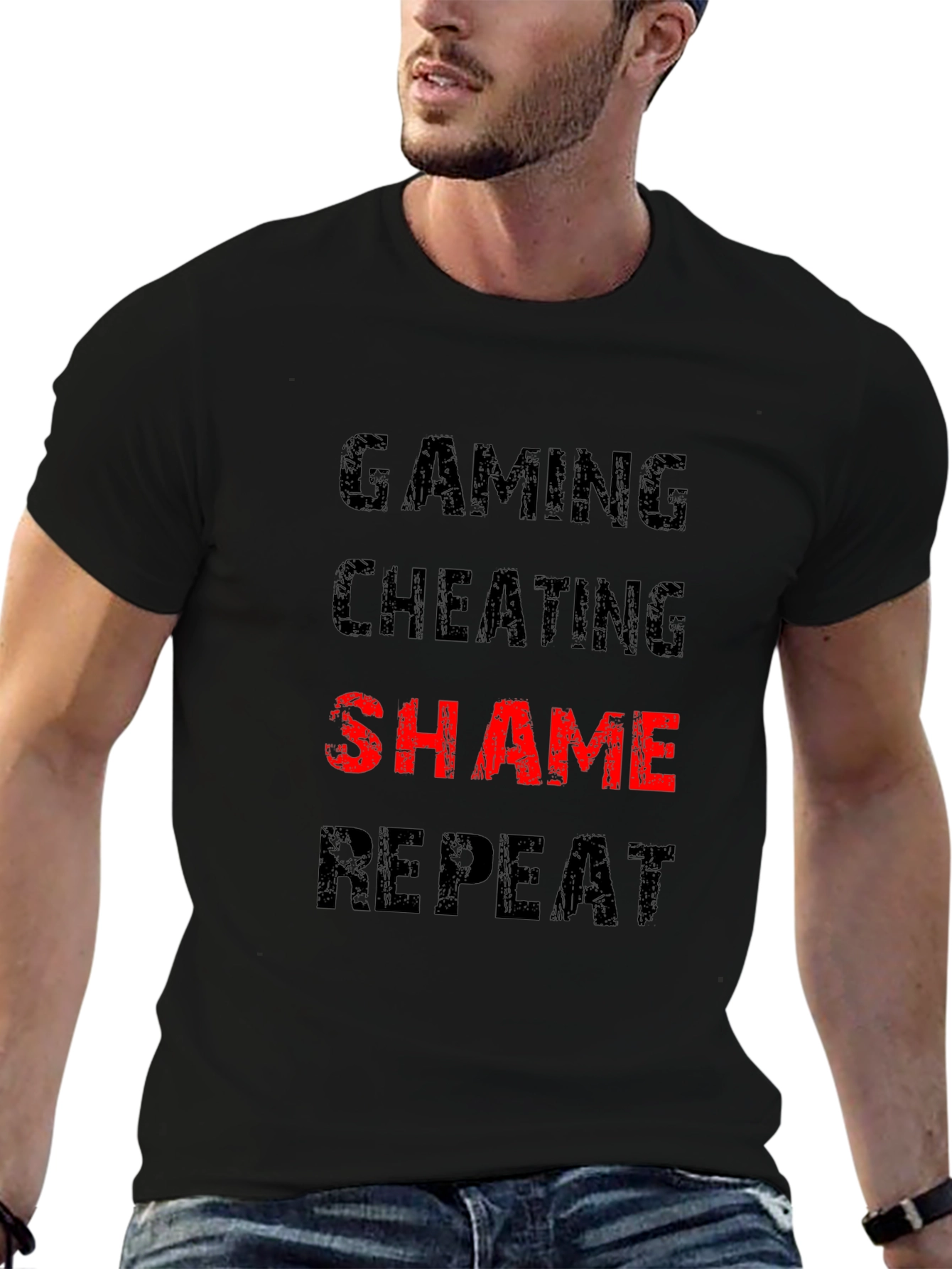 Gaming Cheating Shame Repeat T-Shirt