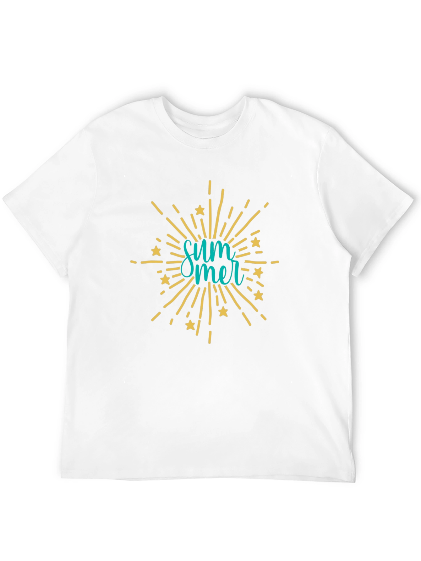 Summer Graphic Print Black T-Shirt