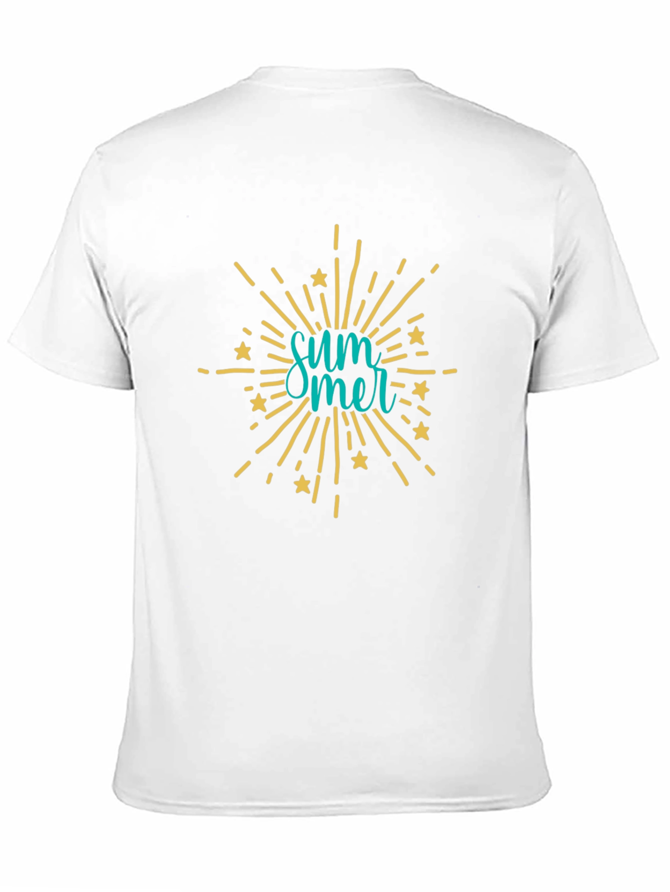 Summer Graphic Print Black T-Shirt