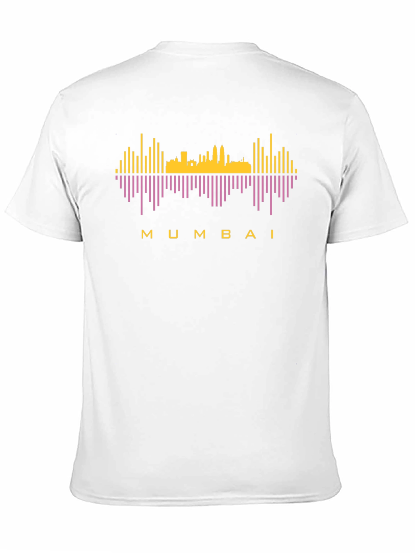 Mumbai Skyline Graphic Tee - Black Cotton T-Shirt