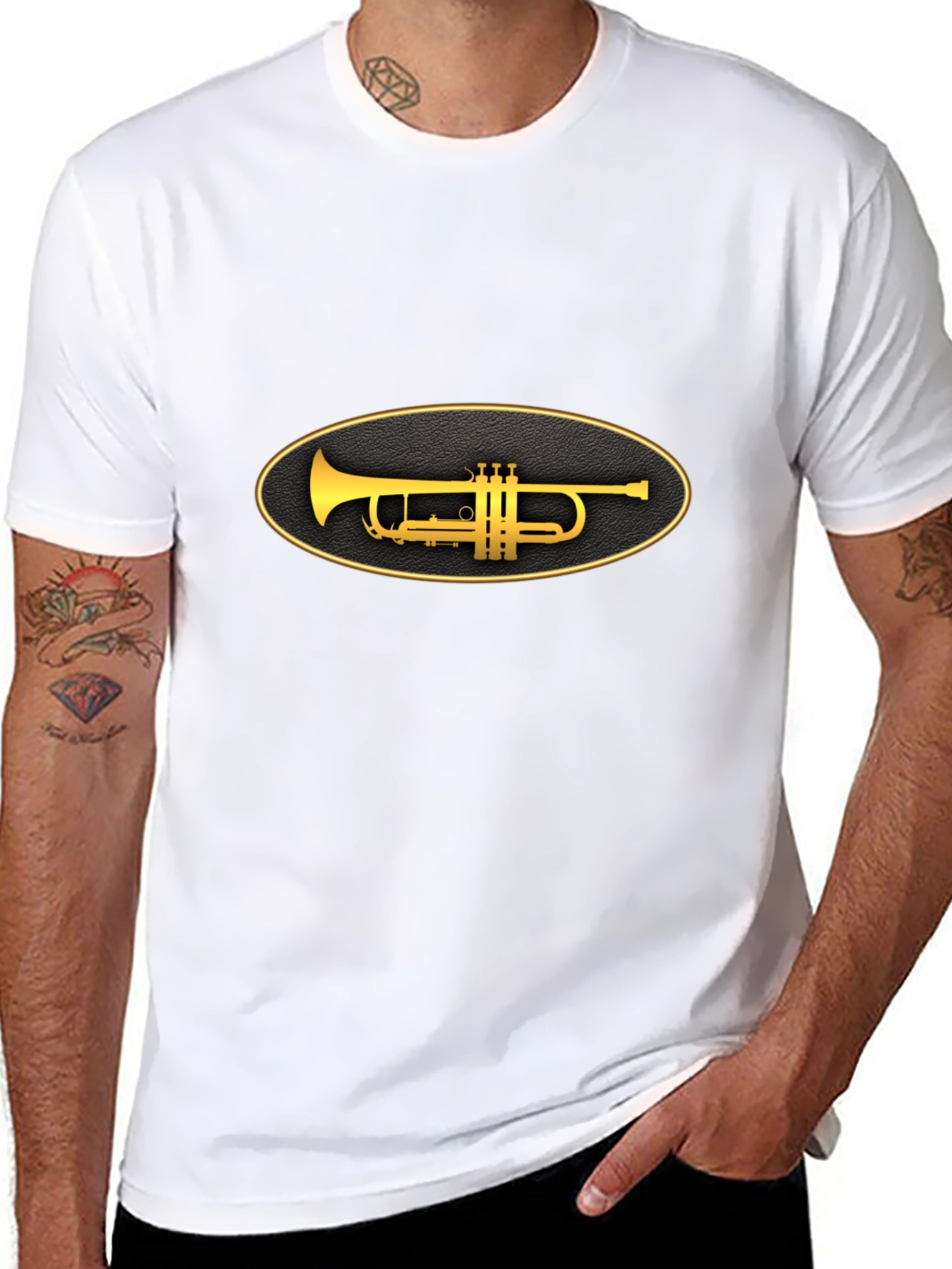 Trumpet Graphic Tee - Classic Style