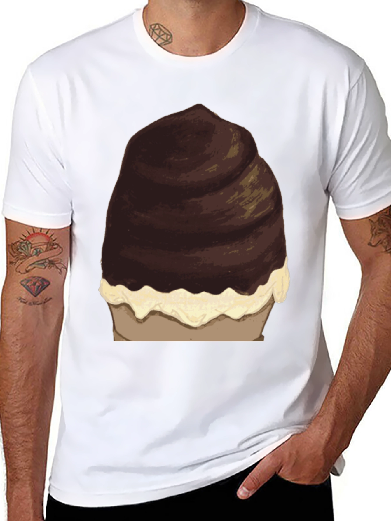Novelty Chocolate Dessert Graphic Tee