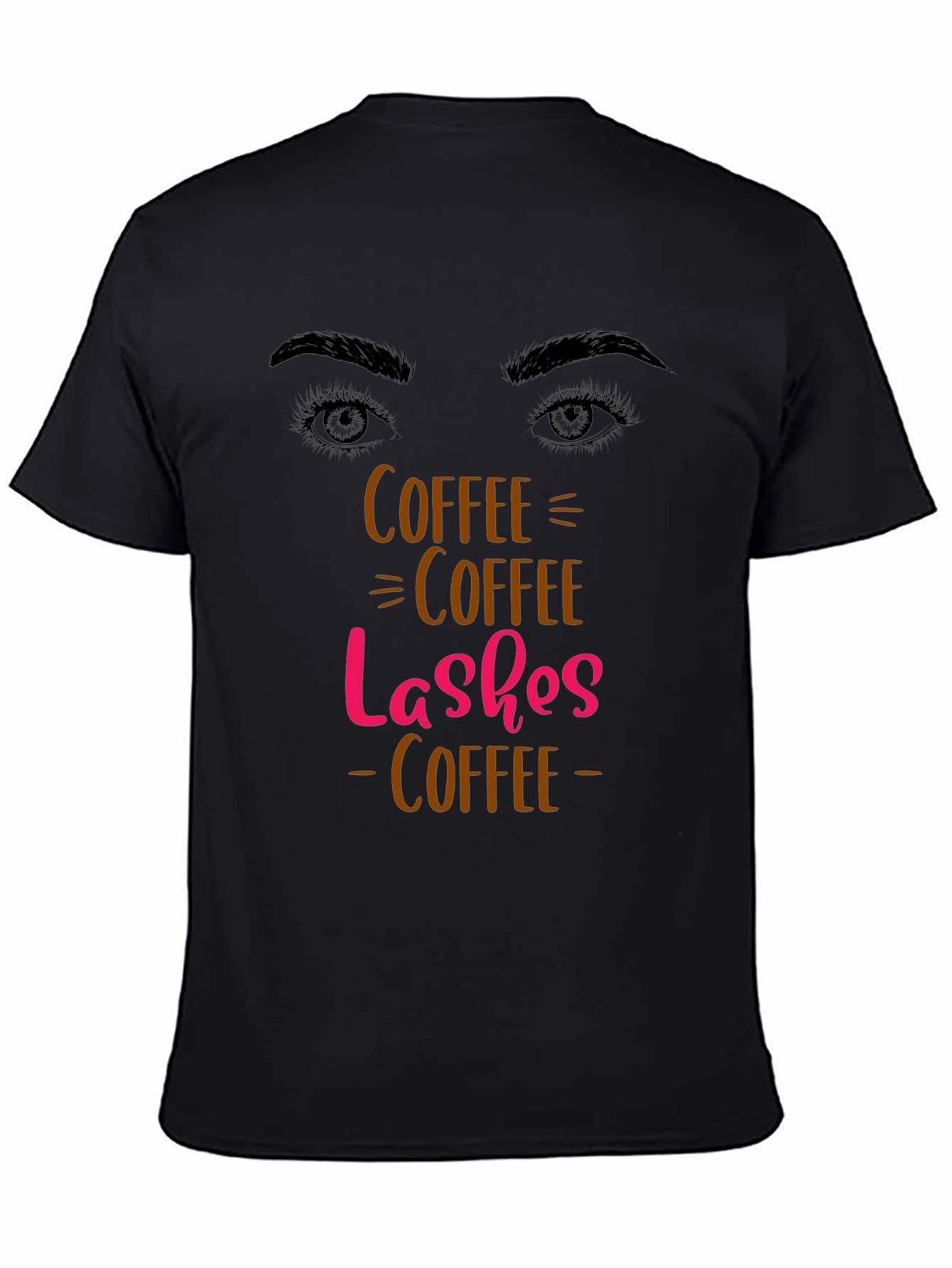 Coffee Lashes T-Shirt - Stylish Graphic Tee