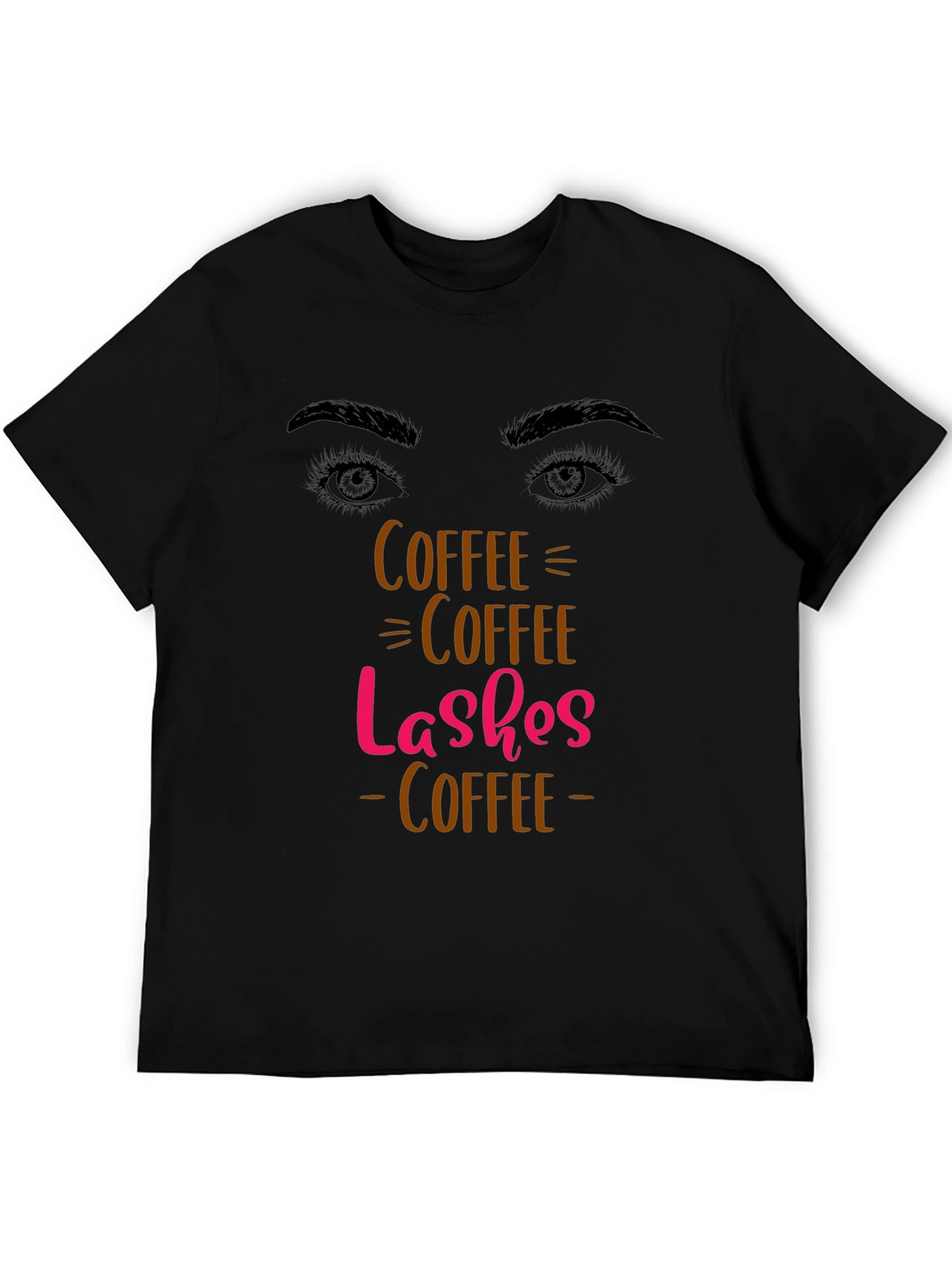 Coffee Lashes T-Shirt - Stylish Graphic Tee