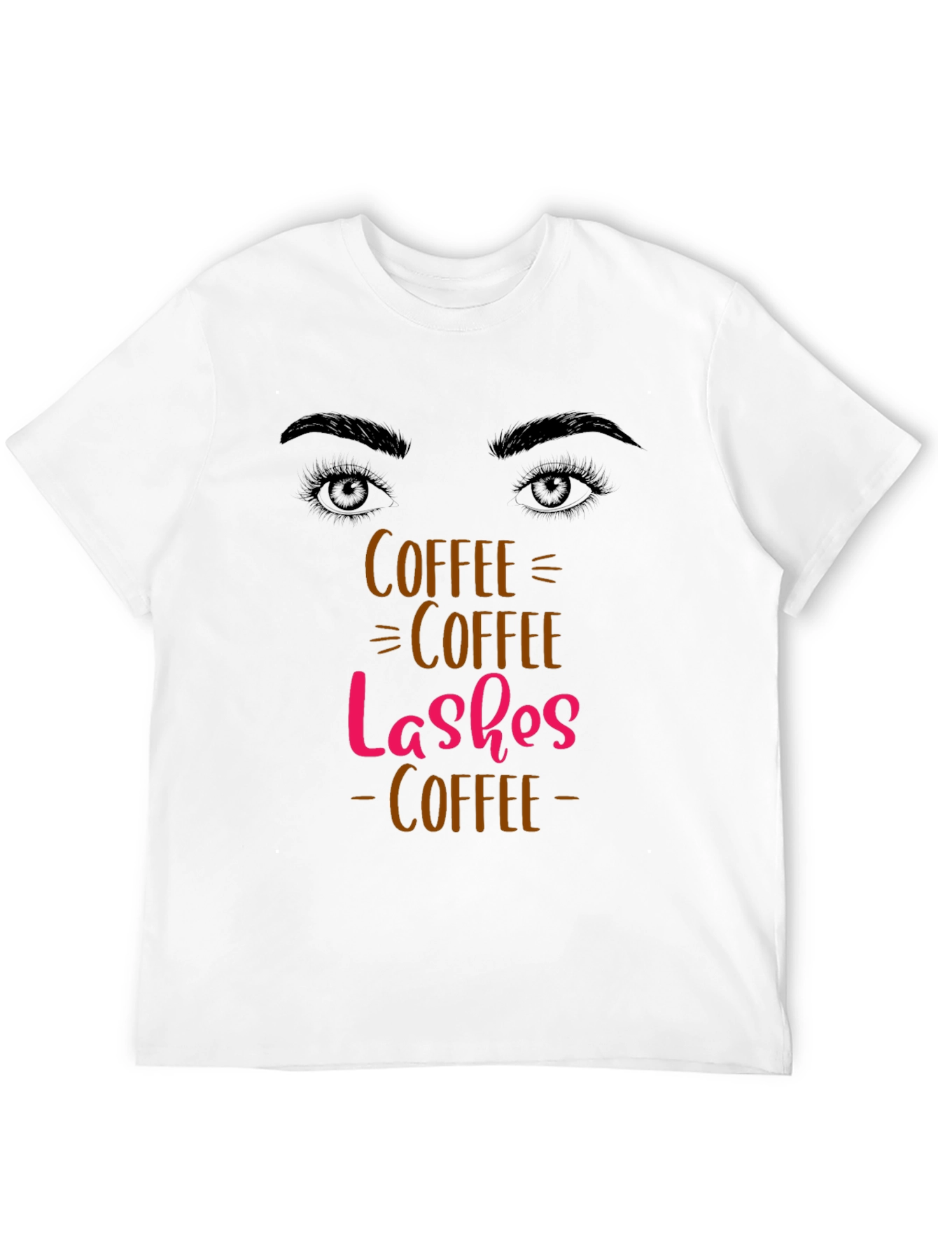 Coffee Lashes T-Shirt - Stylish Graphic Tee