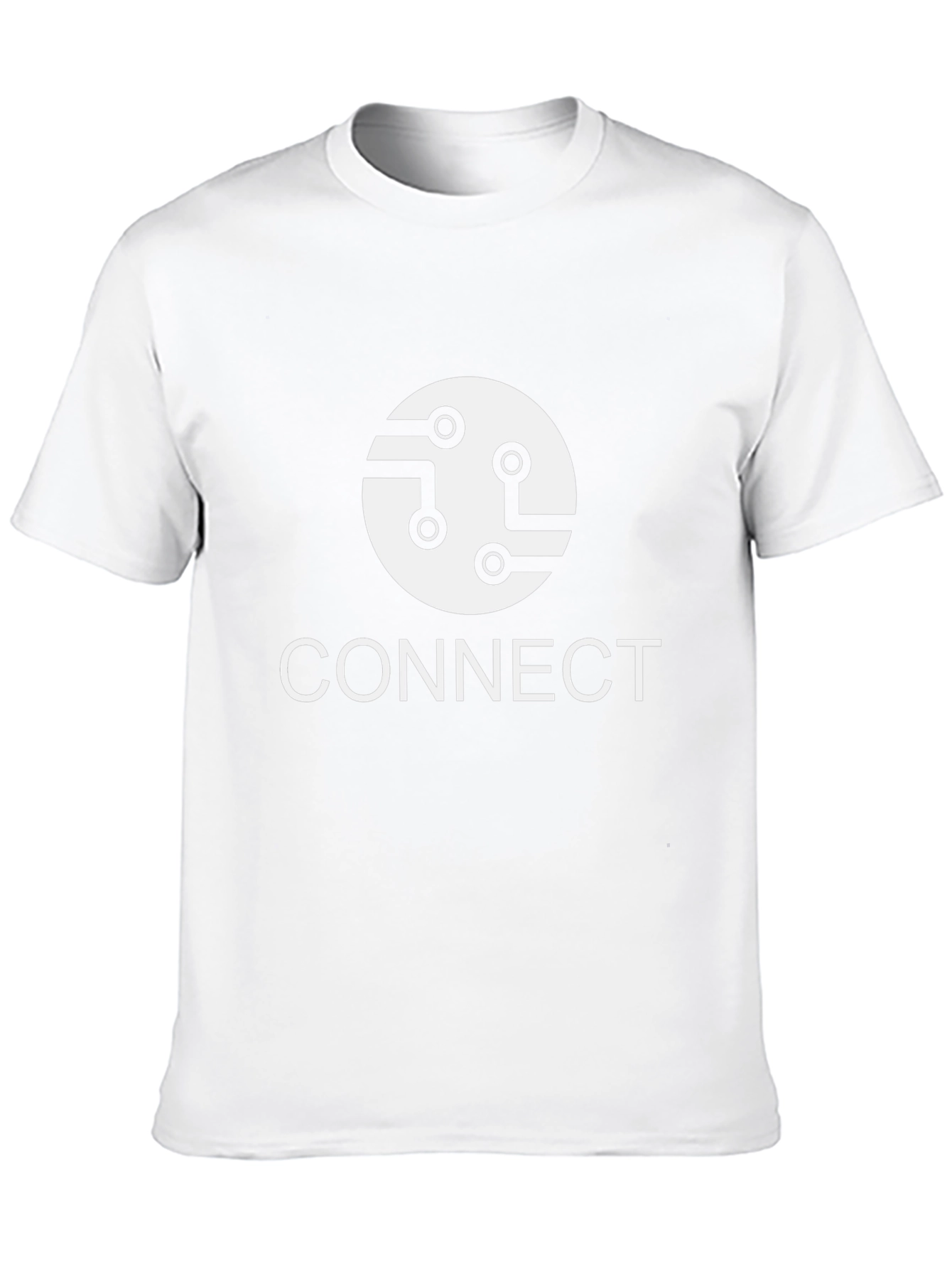Connect Circuit Board Graphic Black T-Shirt