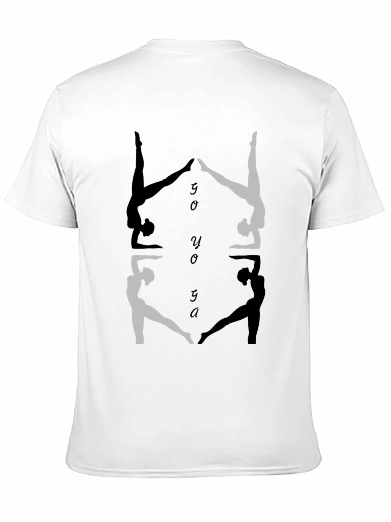 Yoga Silhouette Graphic Black T-Shirt
