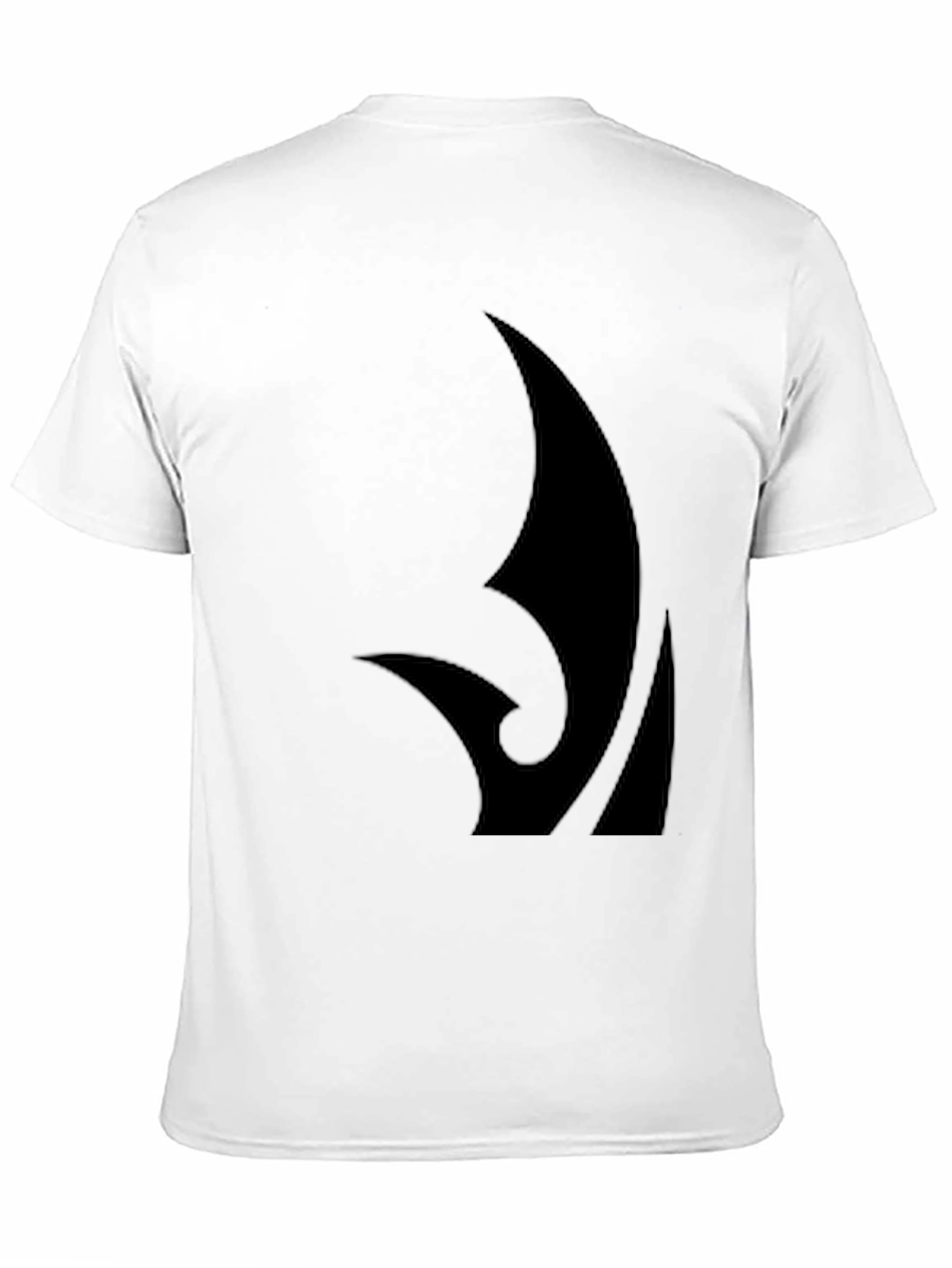 Black Graphic Tee - Abstract Design