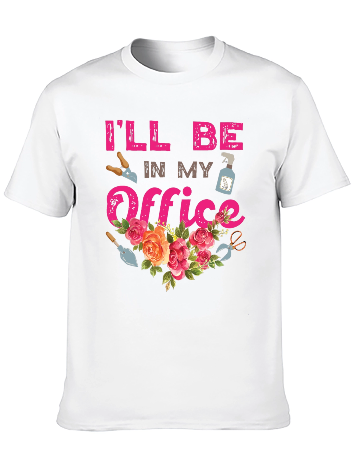 Gardeners Office T-Shirt - Floral Garden Tee