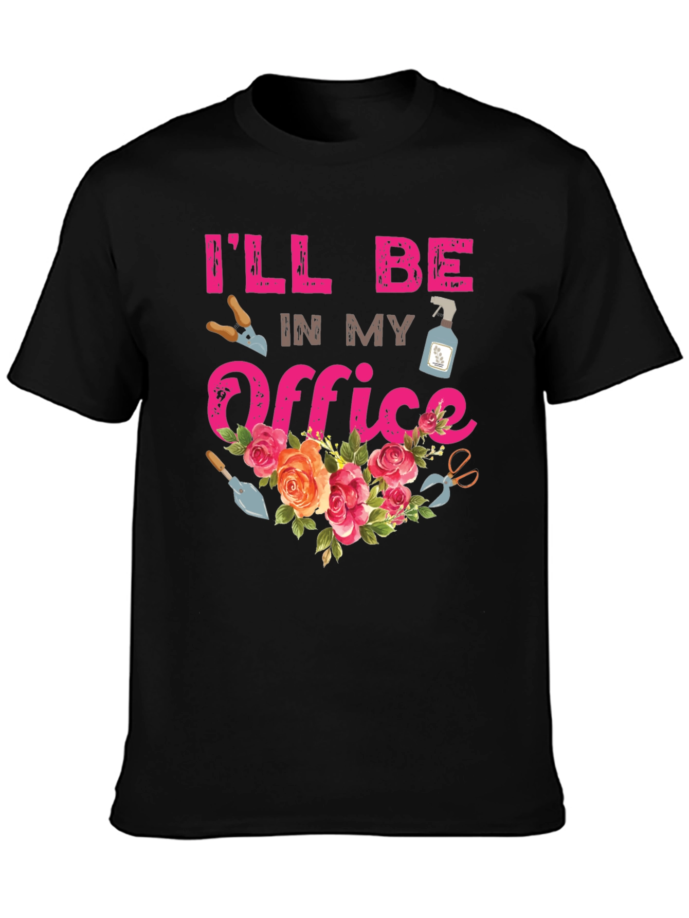 Gardeners Office T-Shirt - Floral Garden Tee