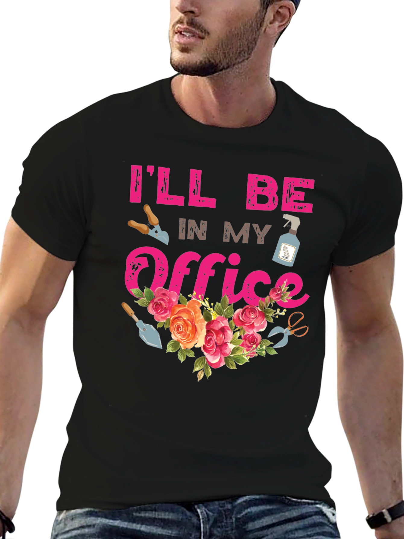 Gardeners Office T-Shirt - Floral Garden Tee