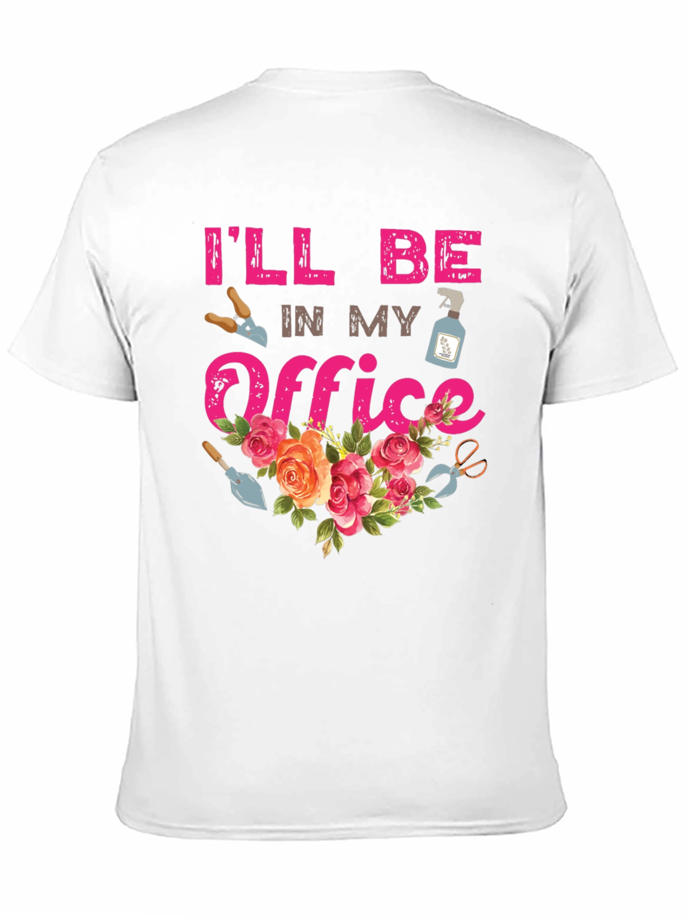 Gardeners Office T-Shirt - Floral Garden Tee
