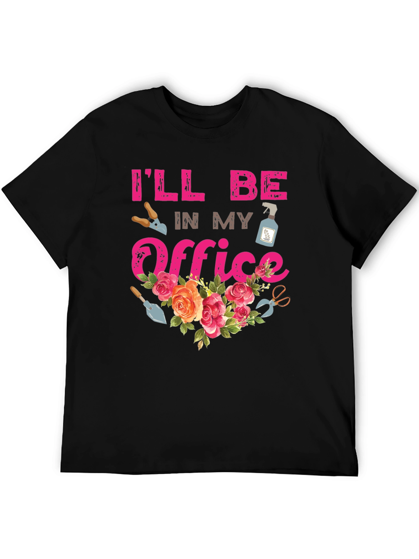 Gardeners Office T-Shirt - Floral Garden Tee