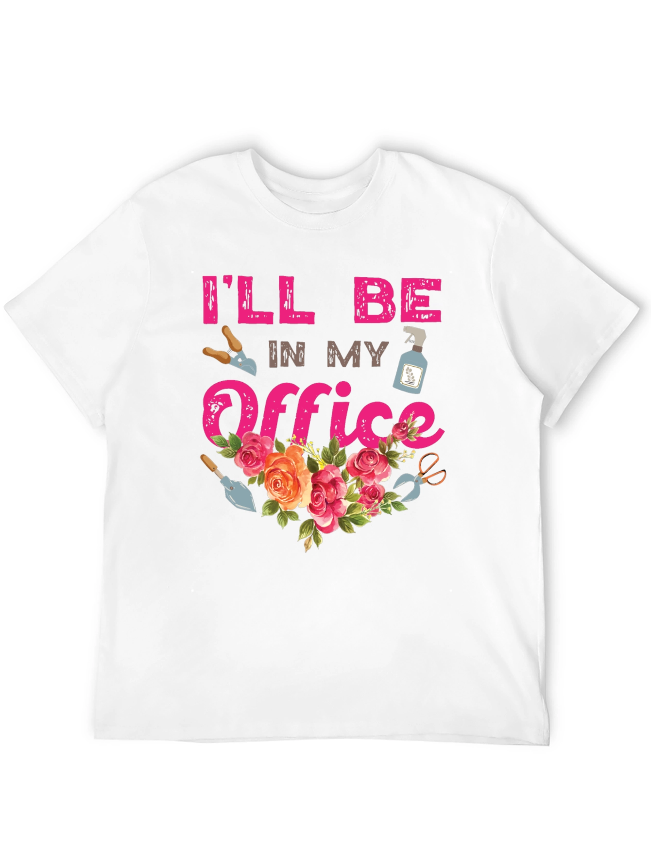 Gardeners Office T-Shirt - Floral Garden Tee
