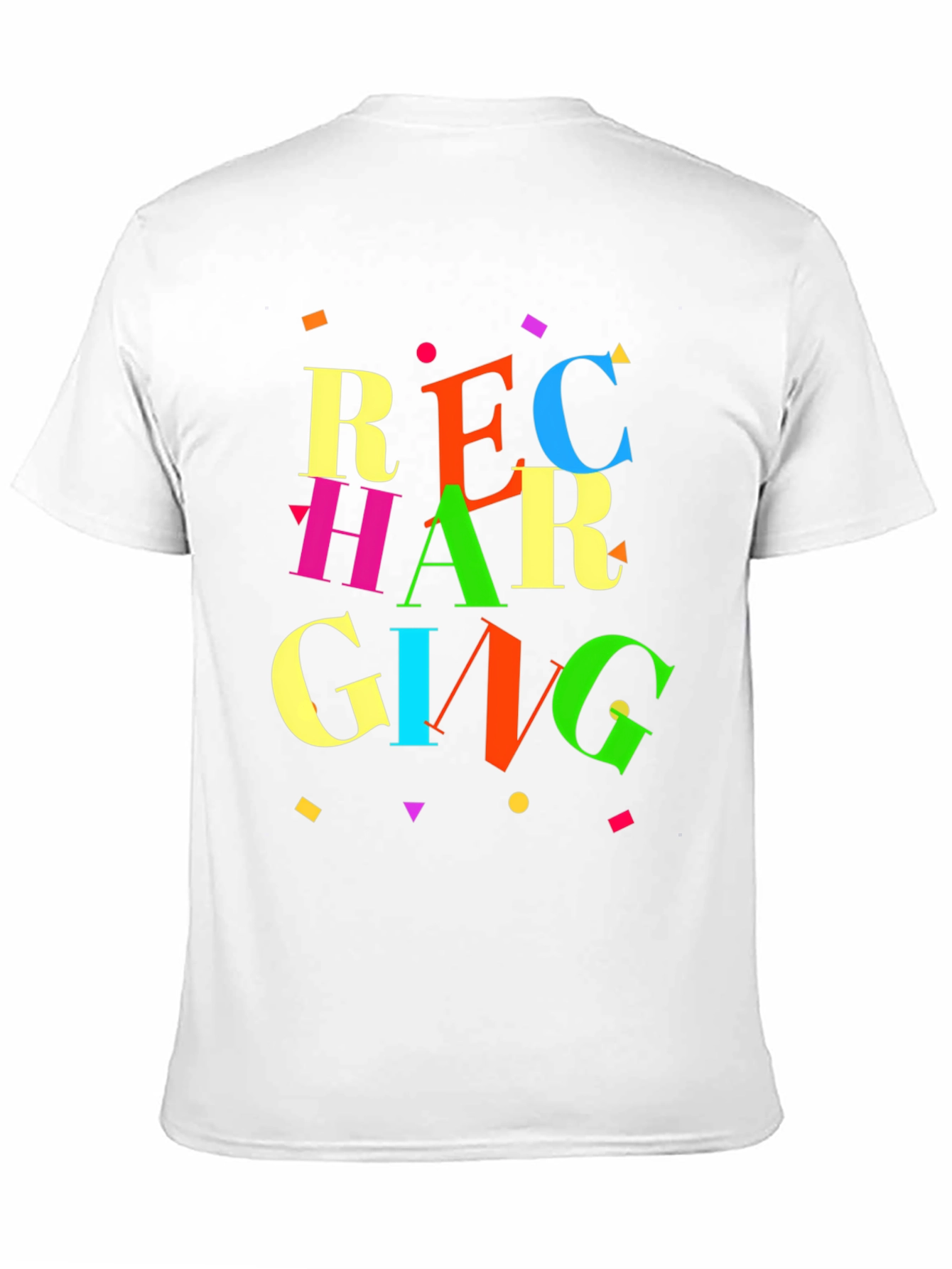 Recharging Graphic Tee - Retro Style