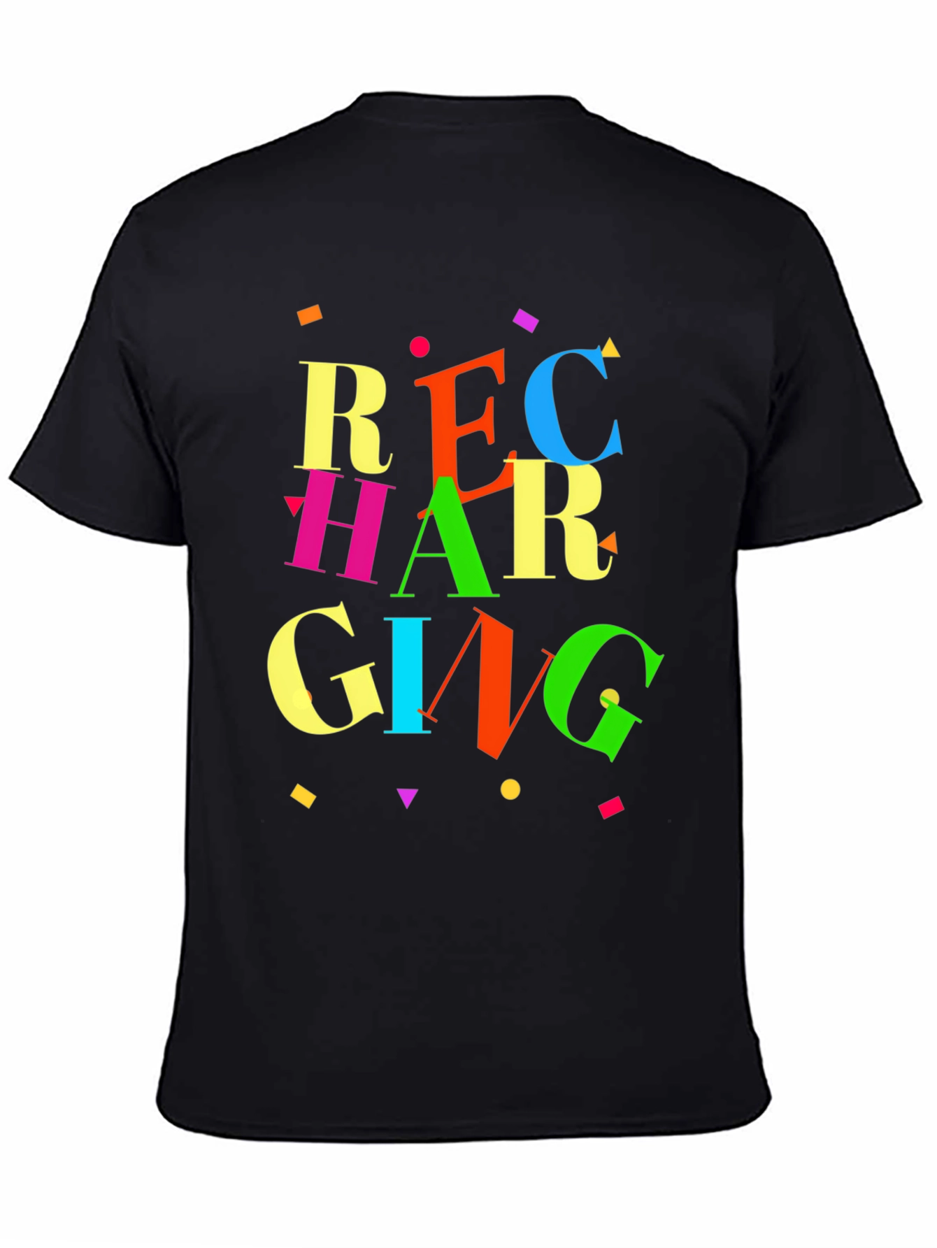 Recharging Graphic Tee - Retro Style