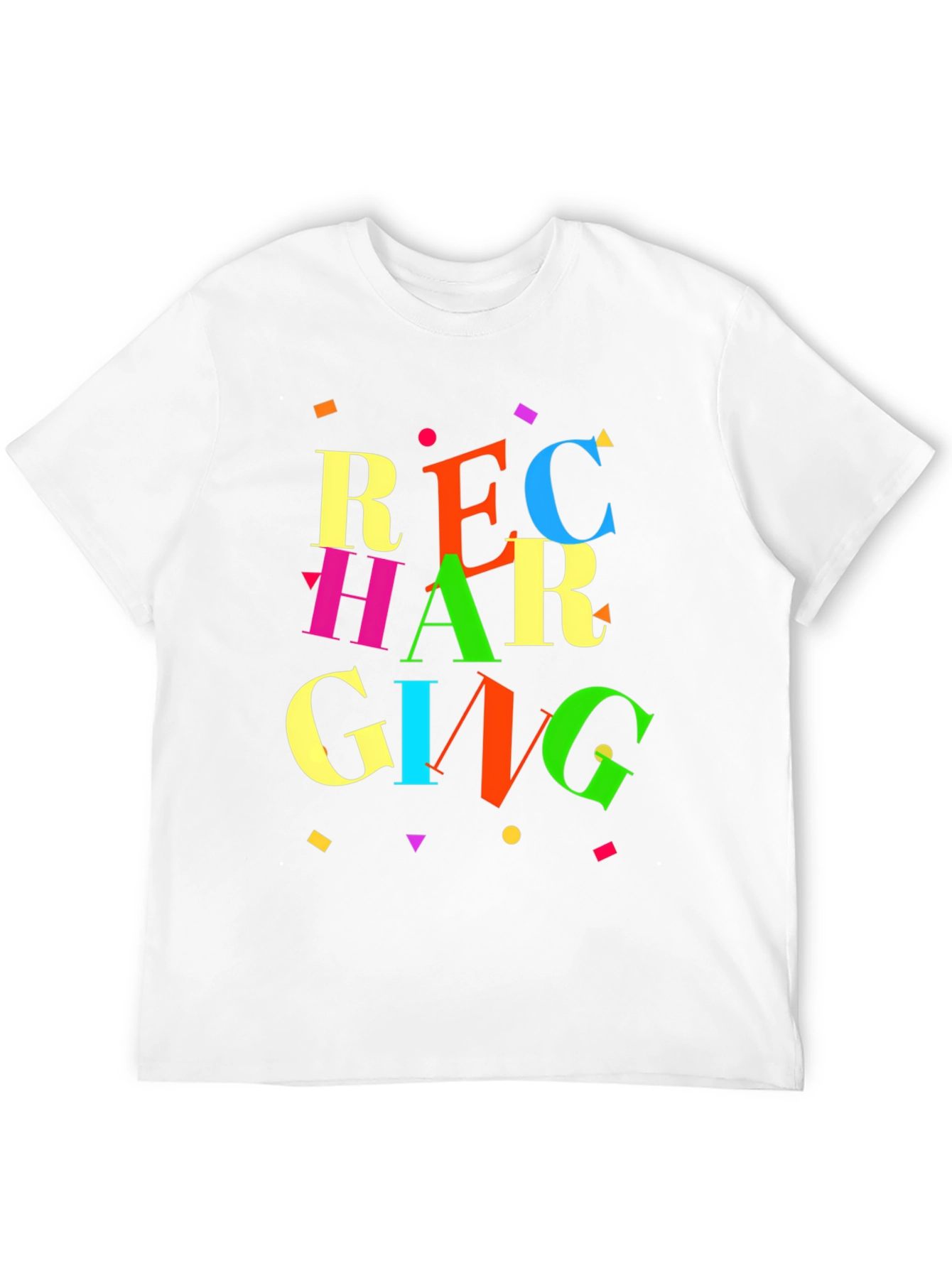 Recharging Graphic Tee - Retro Style