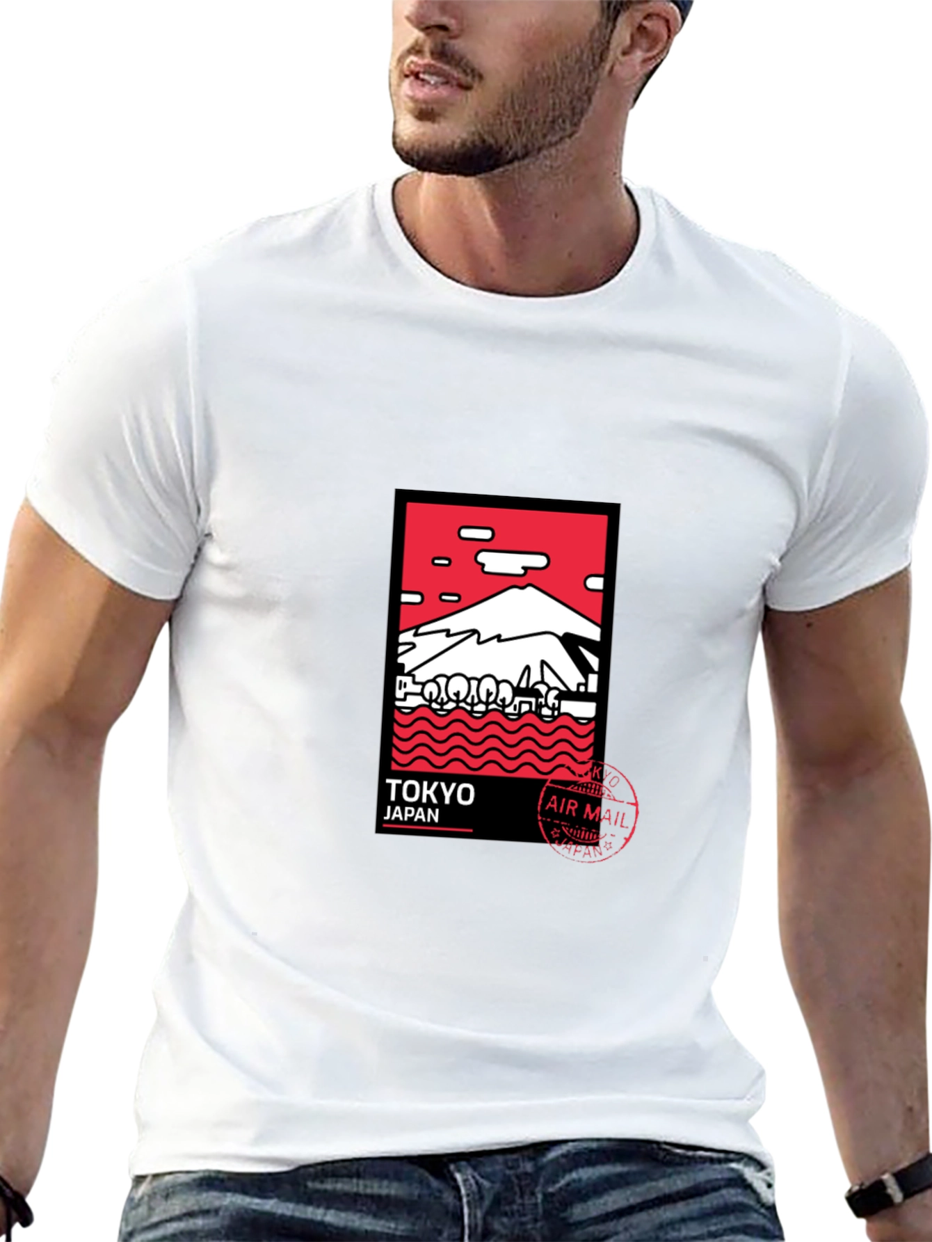 Tokyo Japan Graphic Tee - Black Crewneck