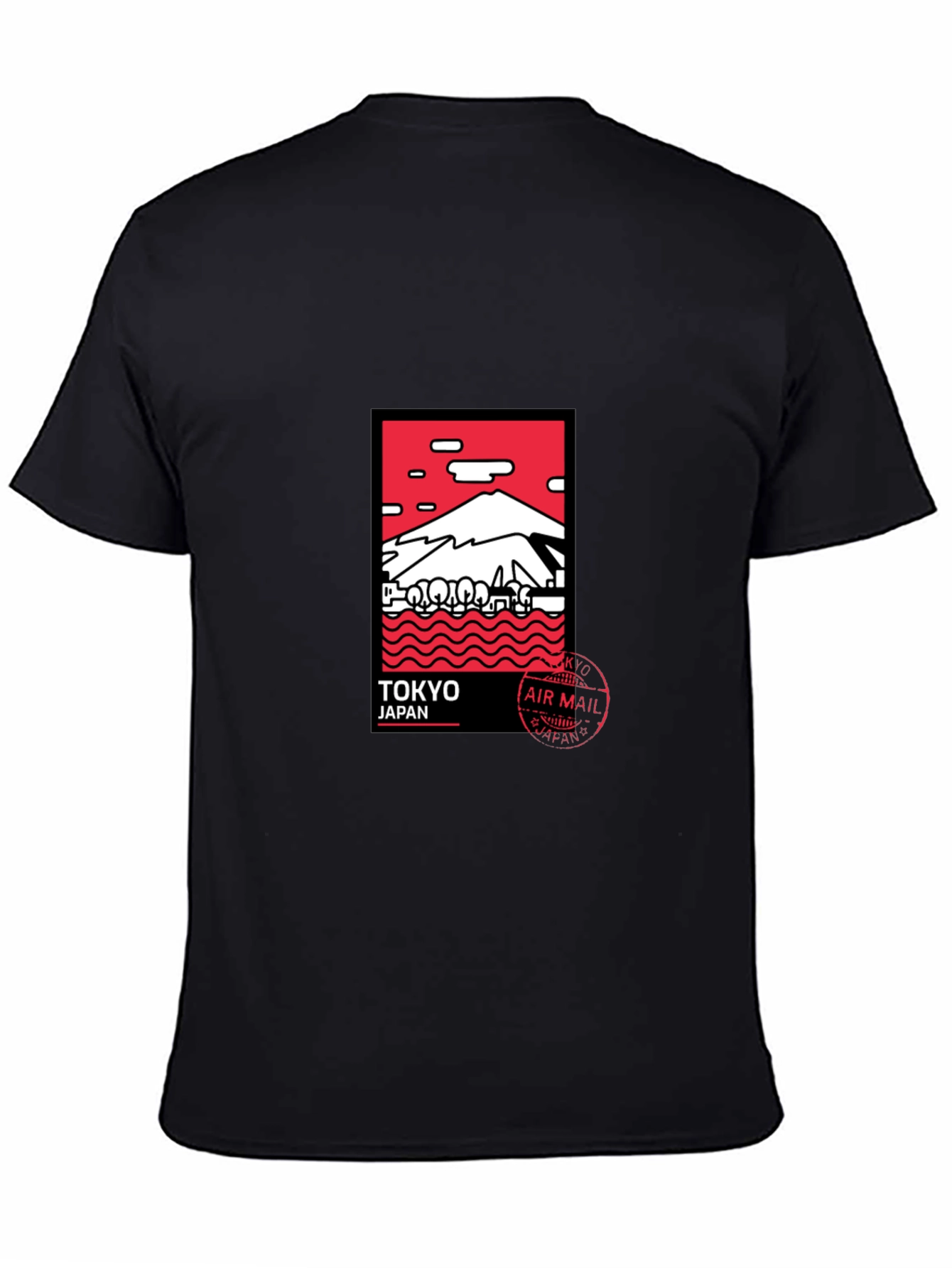 Tokyo Japan Graphic Tee - Black Crewneck