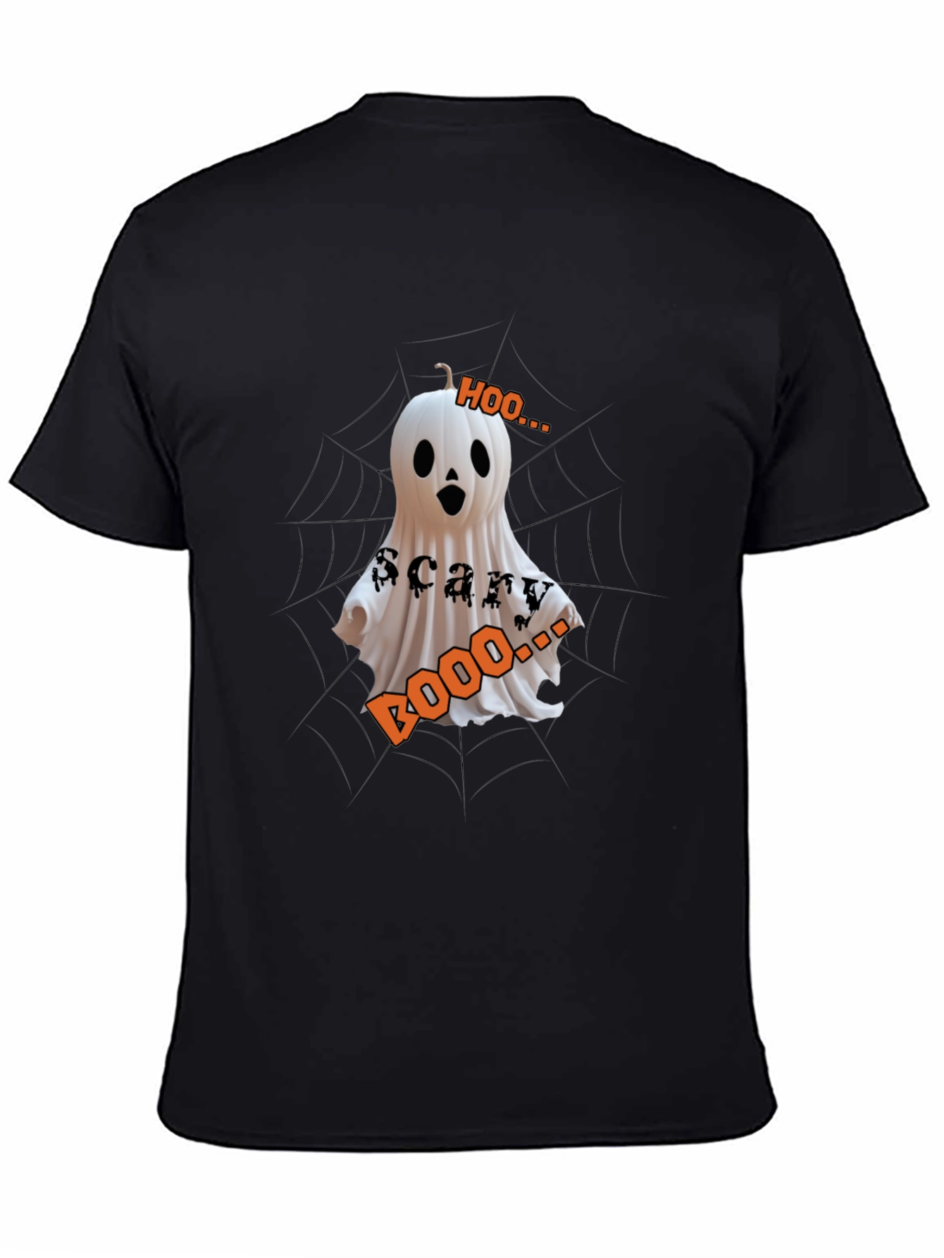 Halloween Ghost Pumpkin T-Shirt - Scary Boo Design