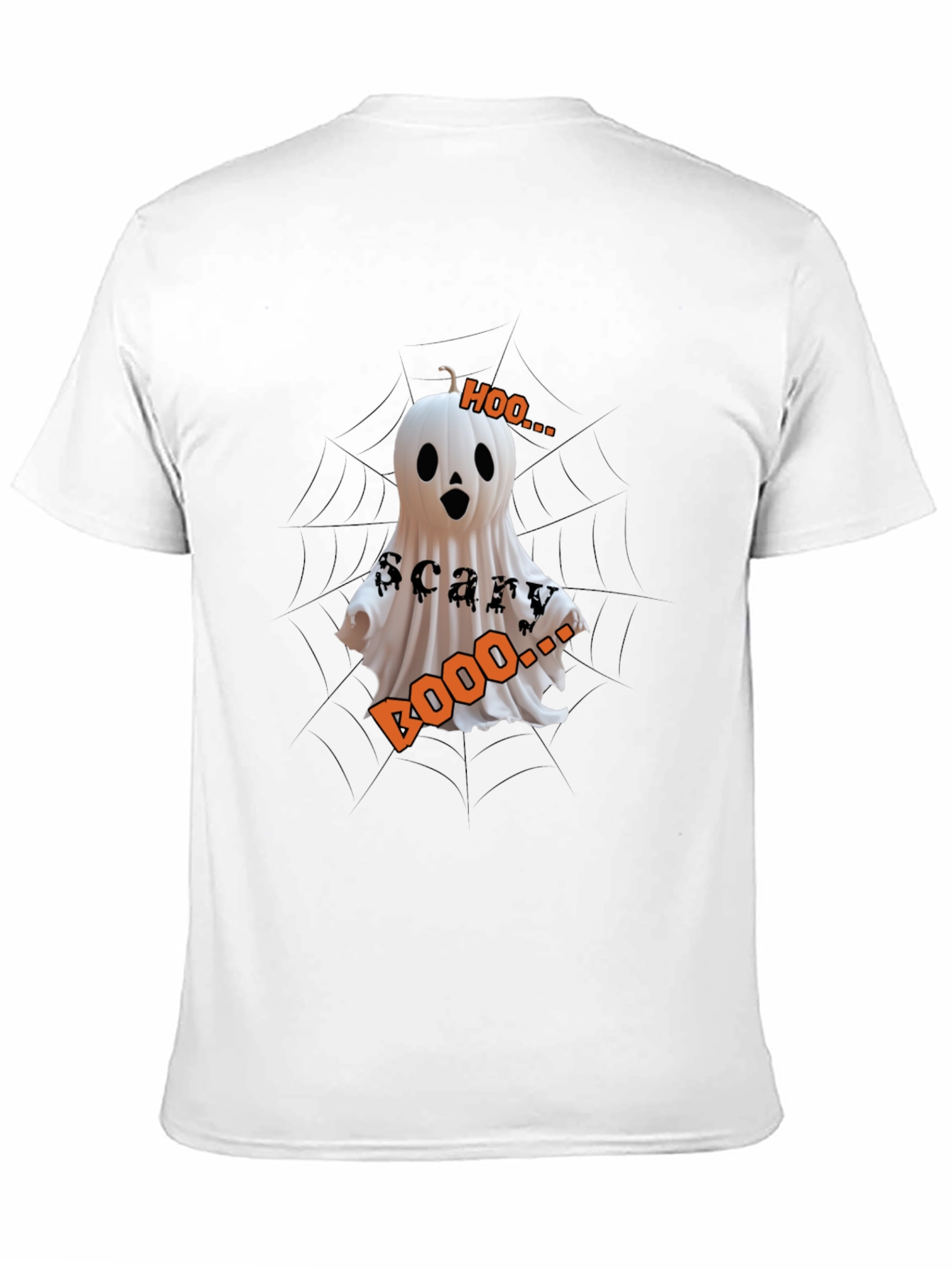 Halloween Ghost Pumpkin T-Shirt - Scary Boo Design