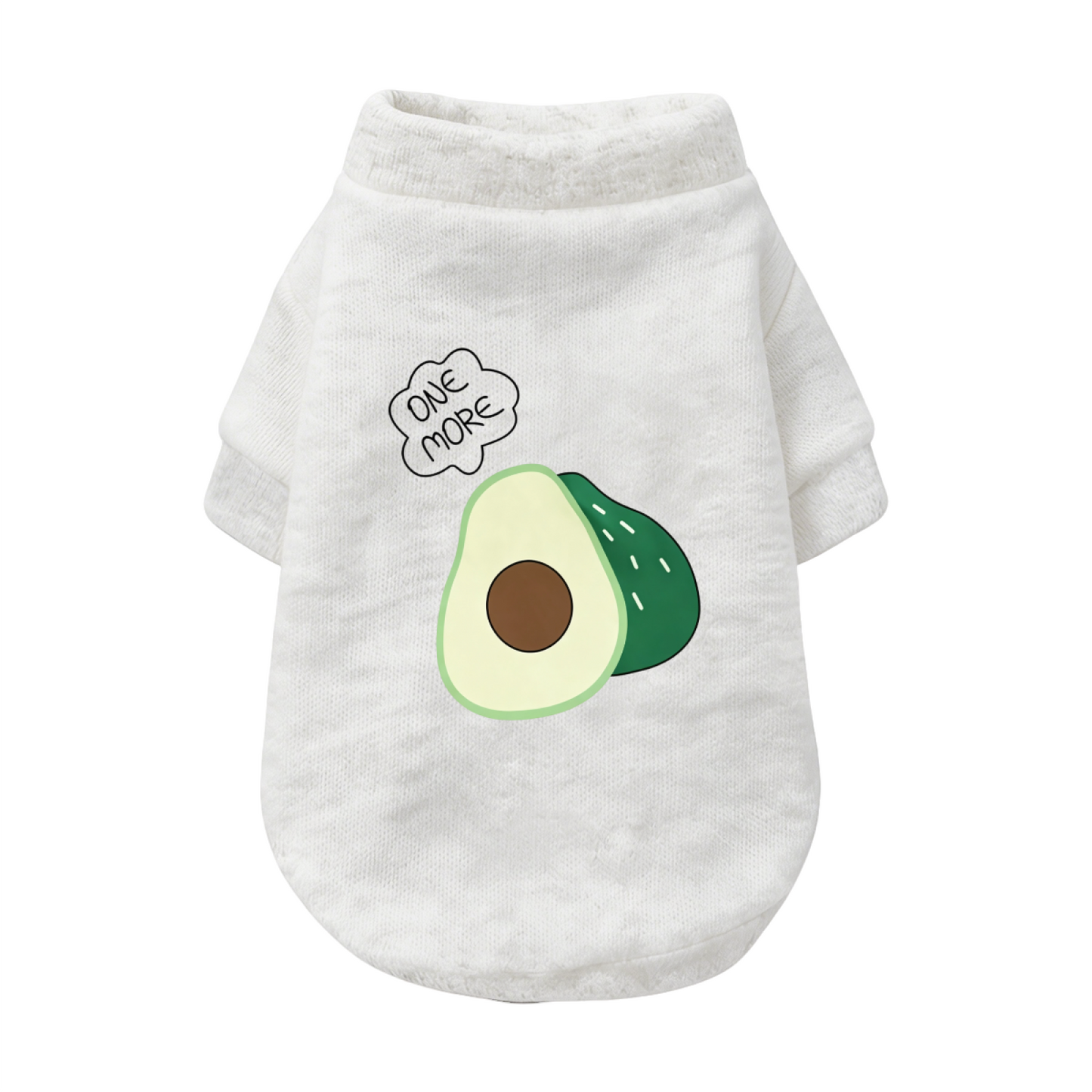 Cute Avocado ONE MORE Cartoon Pet Soft Sweater