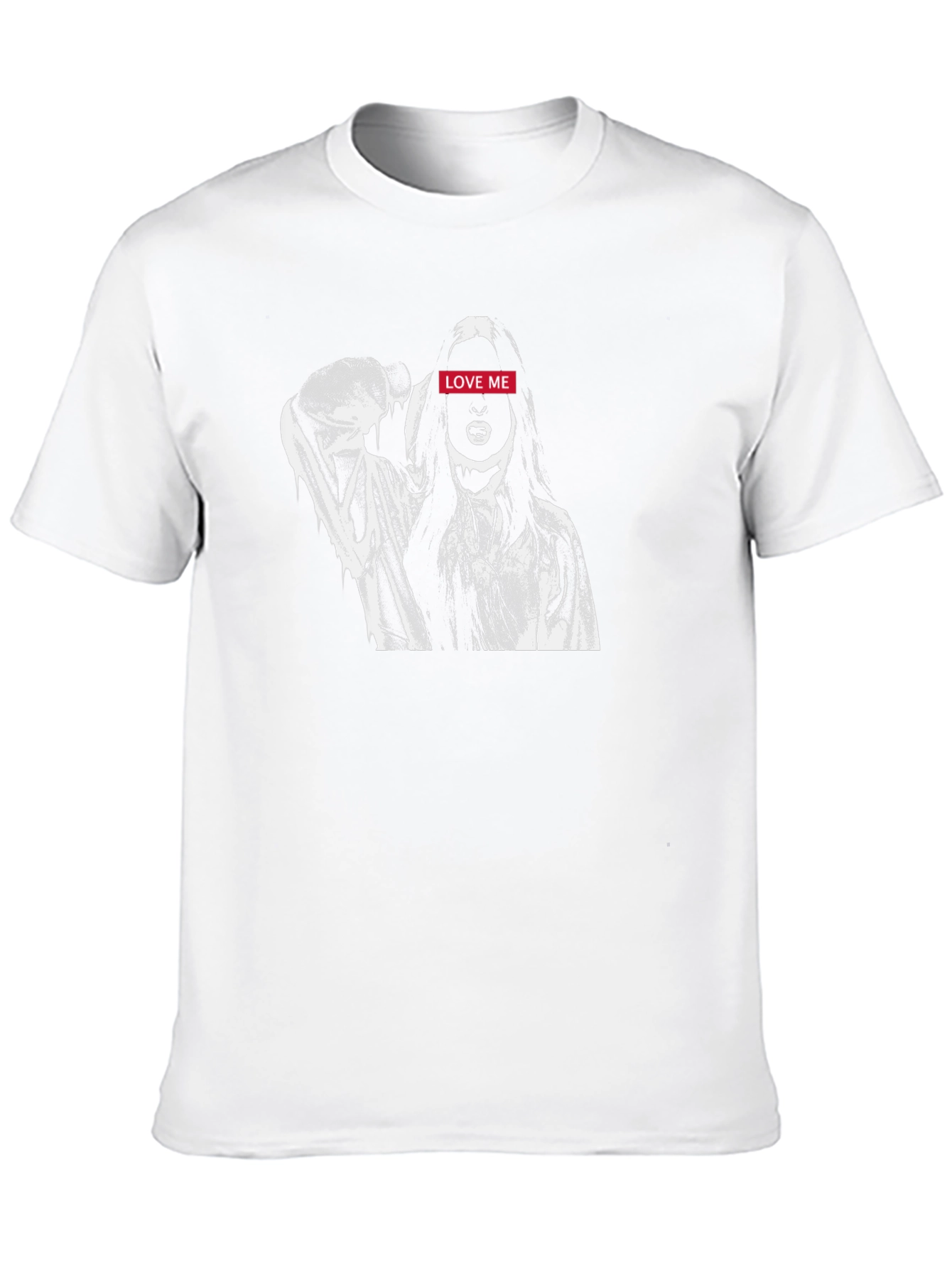 Edgy Love Me Graphic Tee - Black