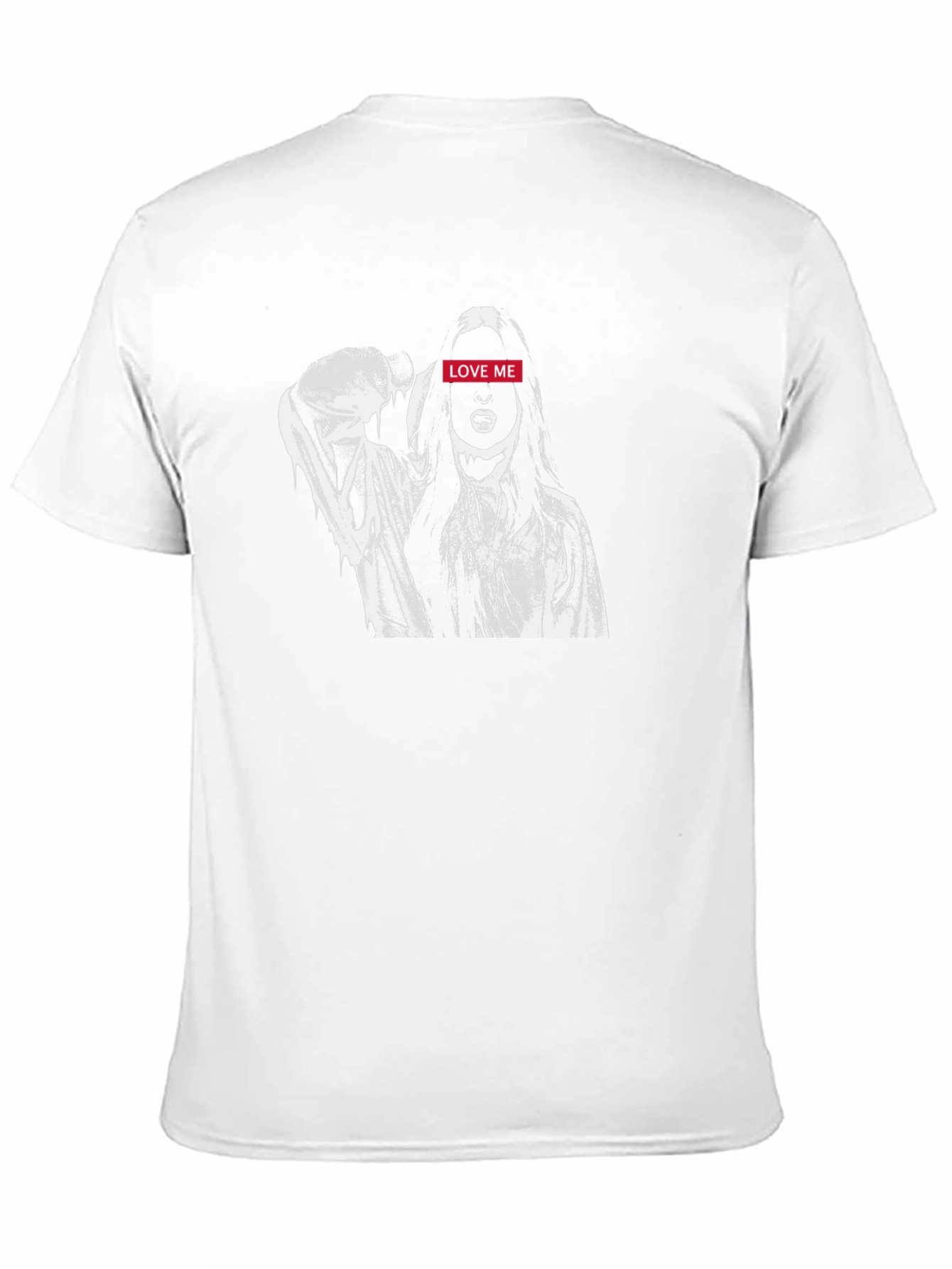 Edgy Love Me Graphic Tee - Black