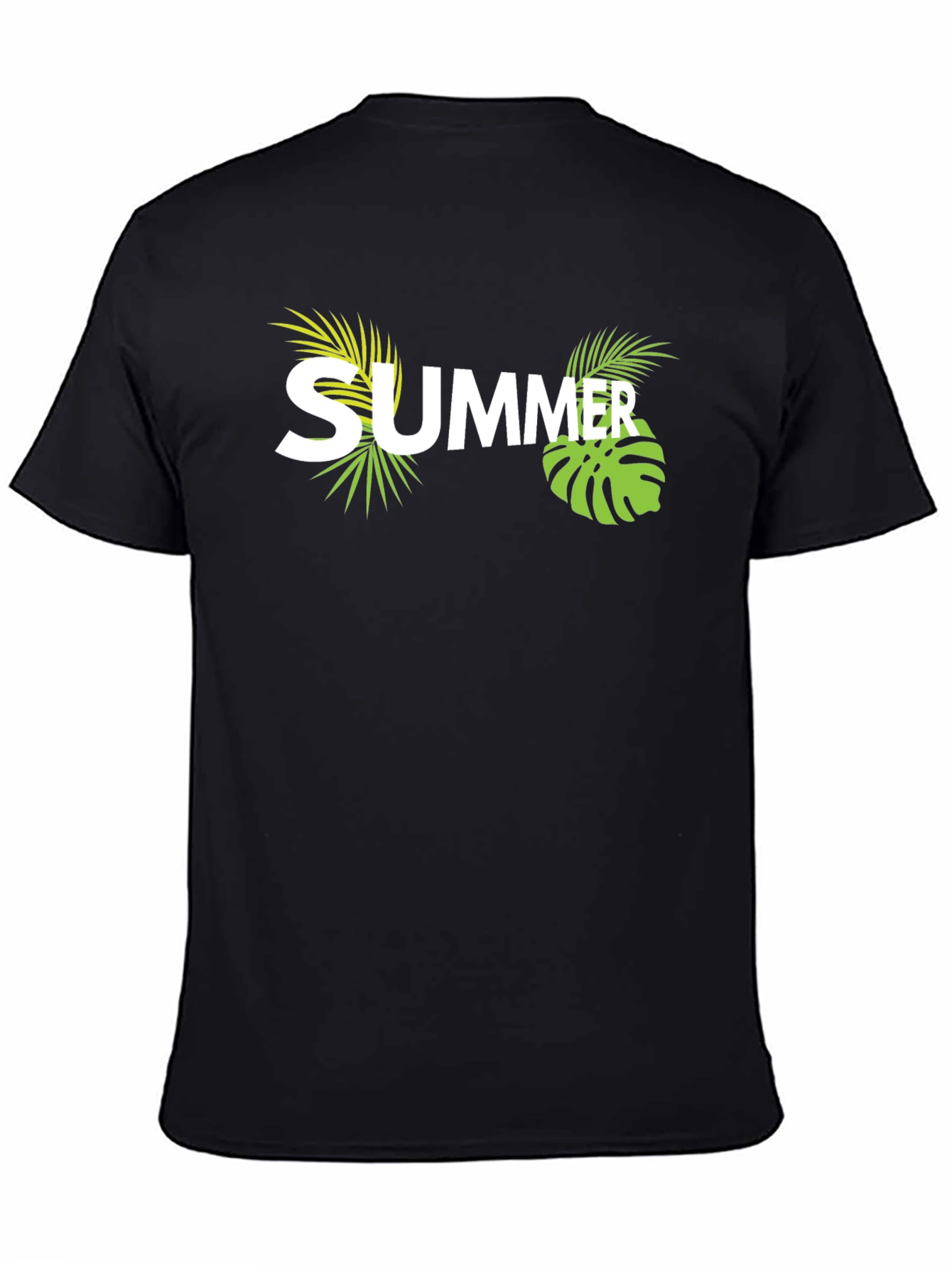 Summer Vibes Graphic T-Shirt - Casual Black Tee