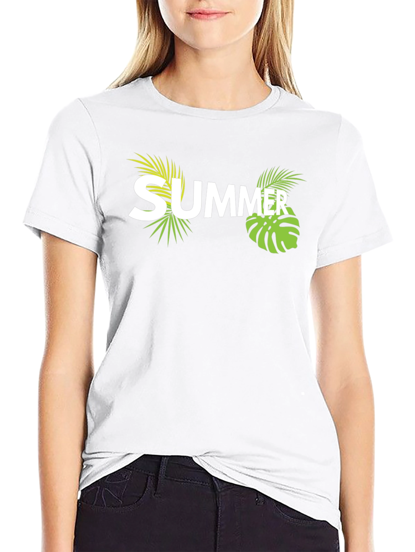 Summer Vibes Graphic T-Shirt - Casual Black Tee