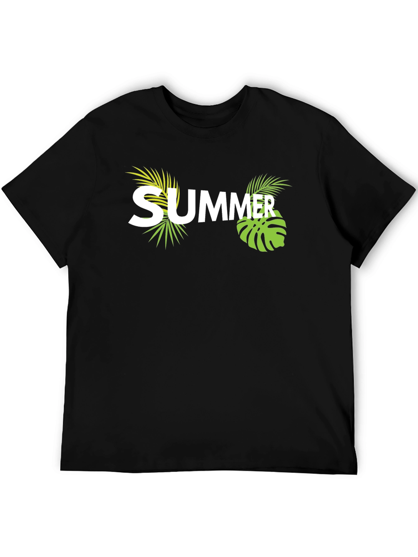 Summer Vibes Graphic T-Shirt - Casual Black Tee
