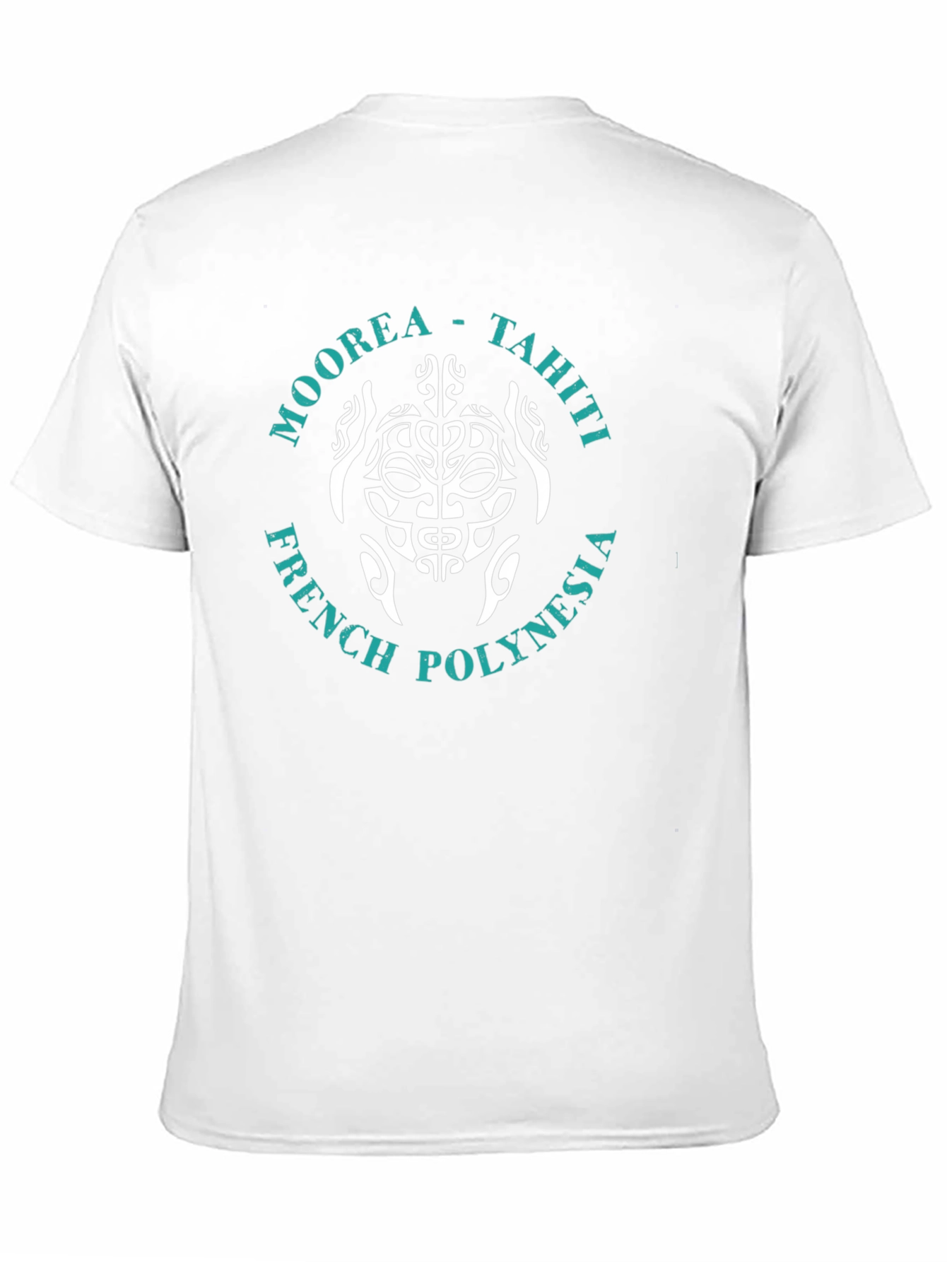 Moorea Tahiti Turtle Graphic T-Shirt - Black