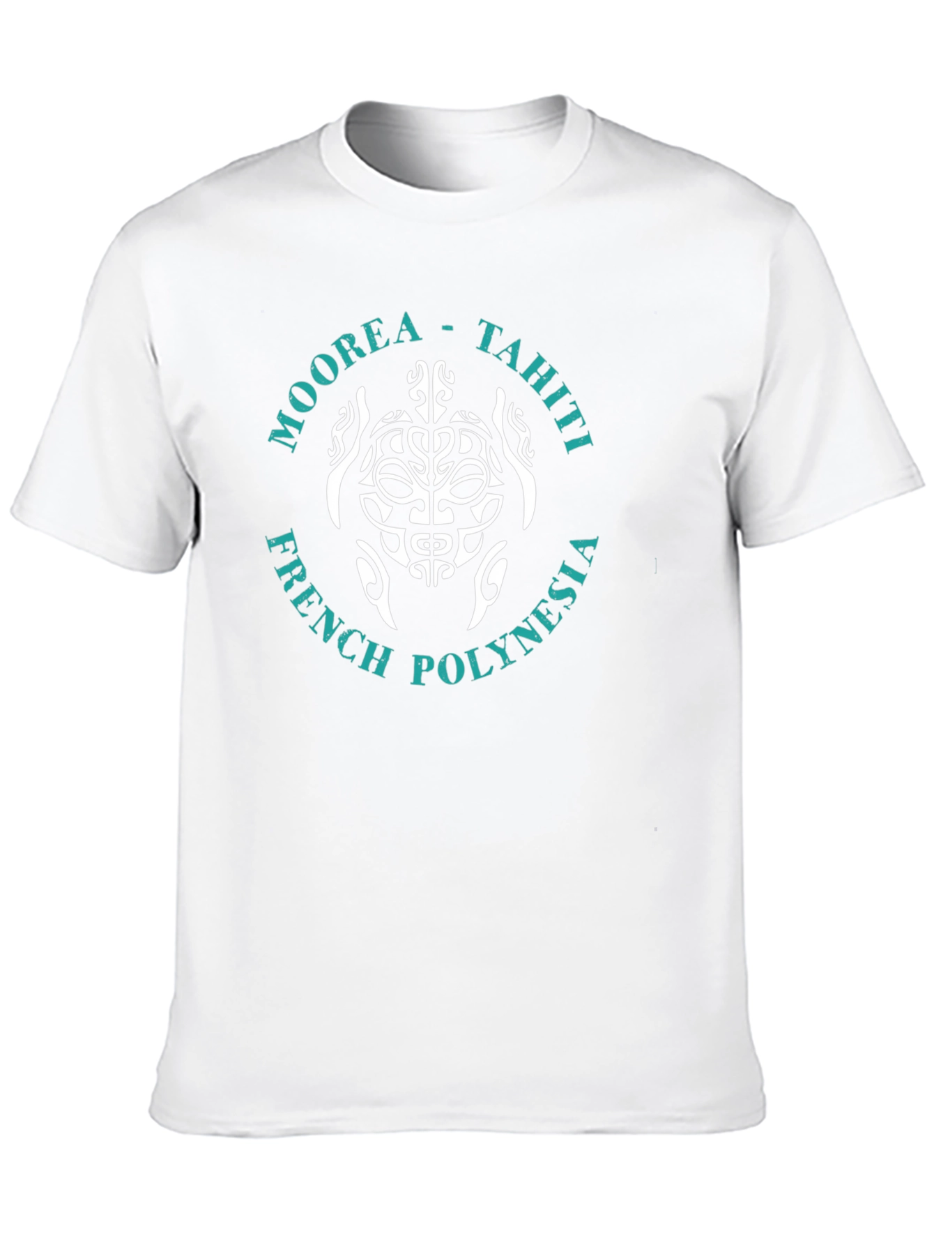 Moorea Tahiti Turtle Graphic T-Shirt - Black