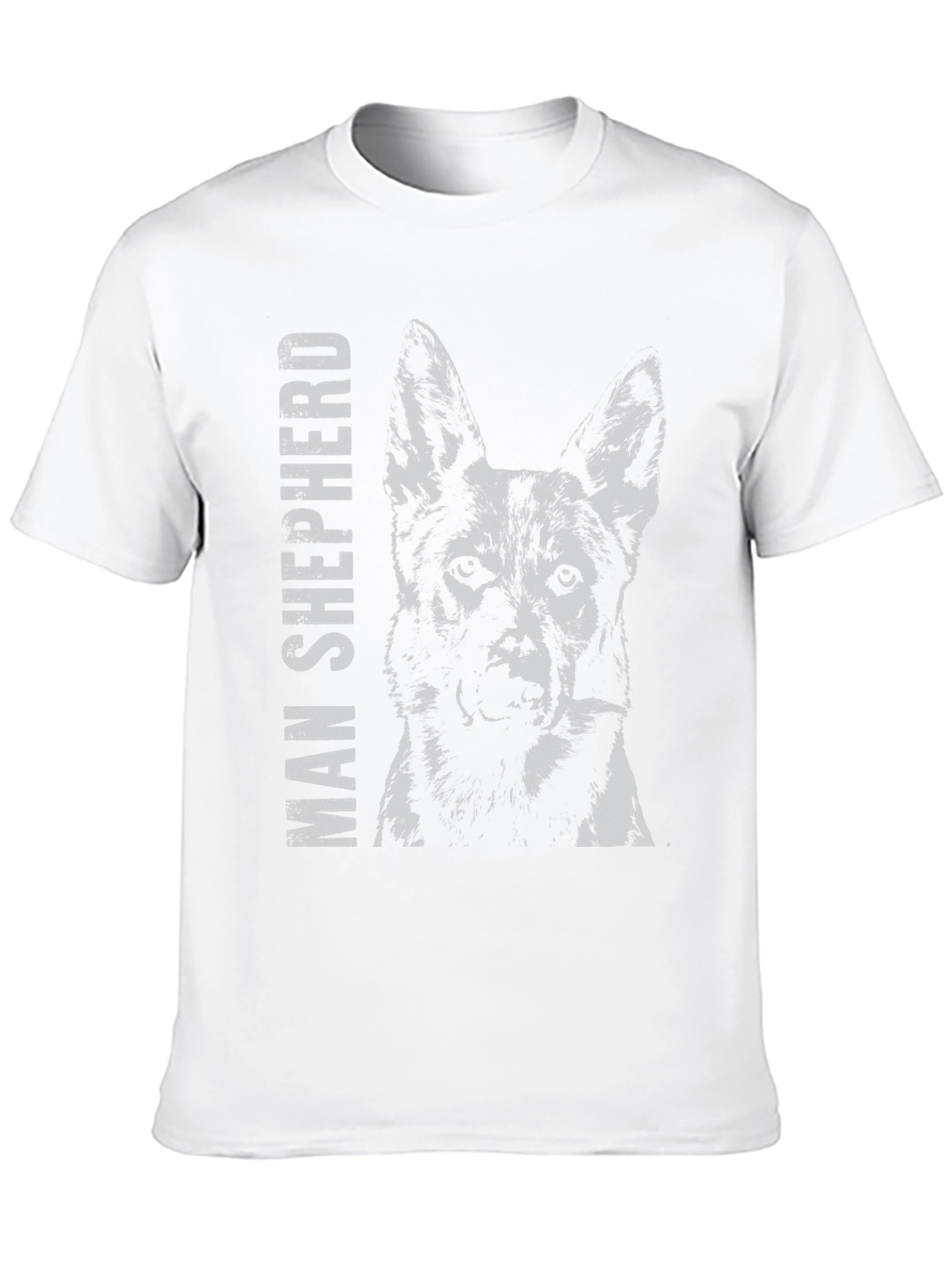 Man Shepherd Dog Graphic T-Shirt