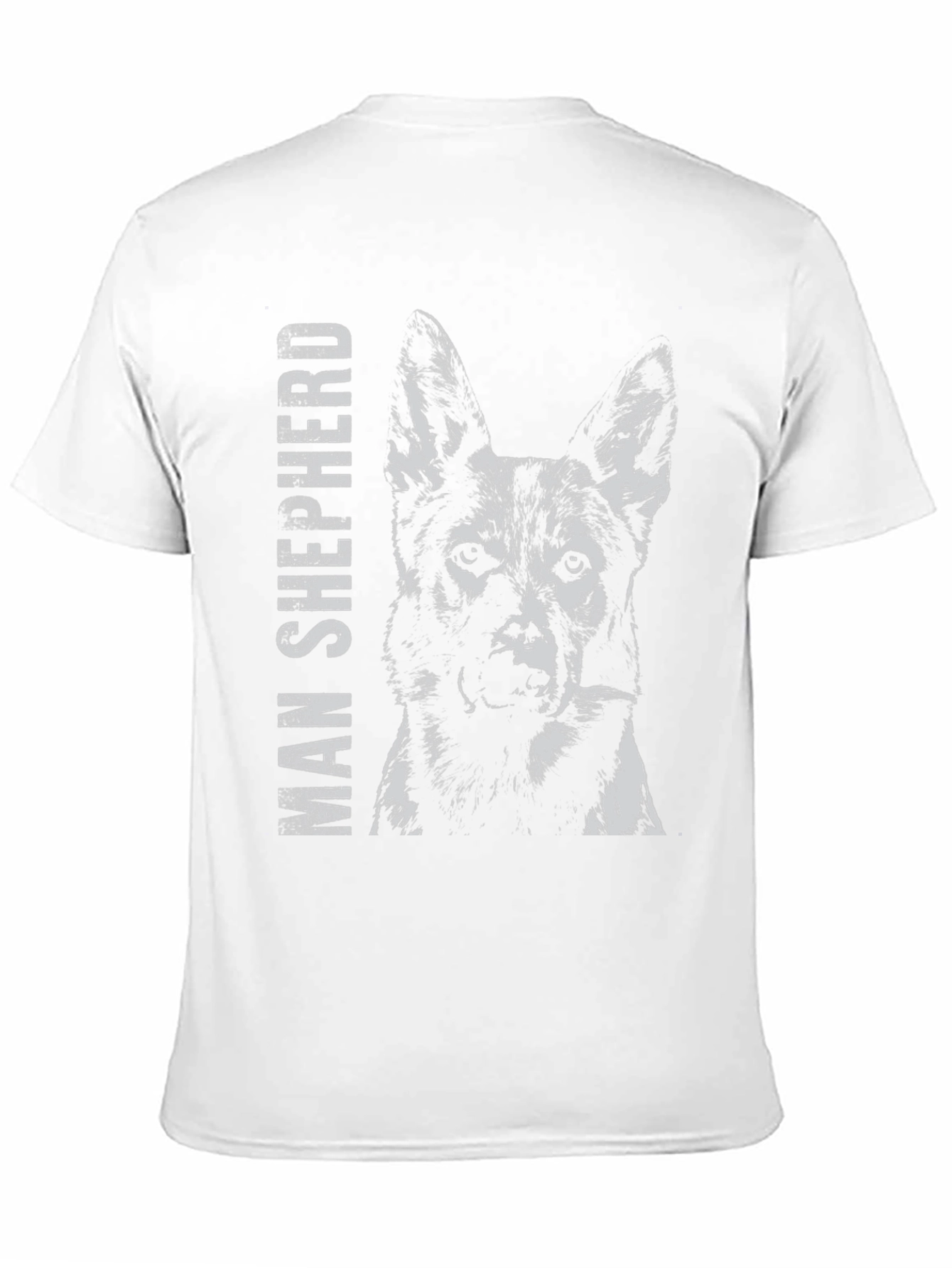 Man Shepherd Dog Graphic T-Shirt