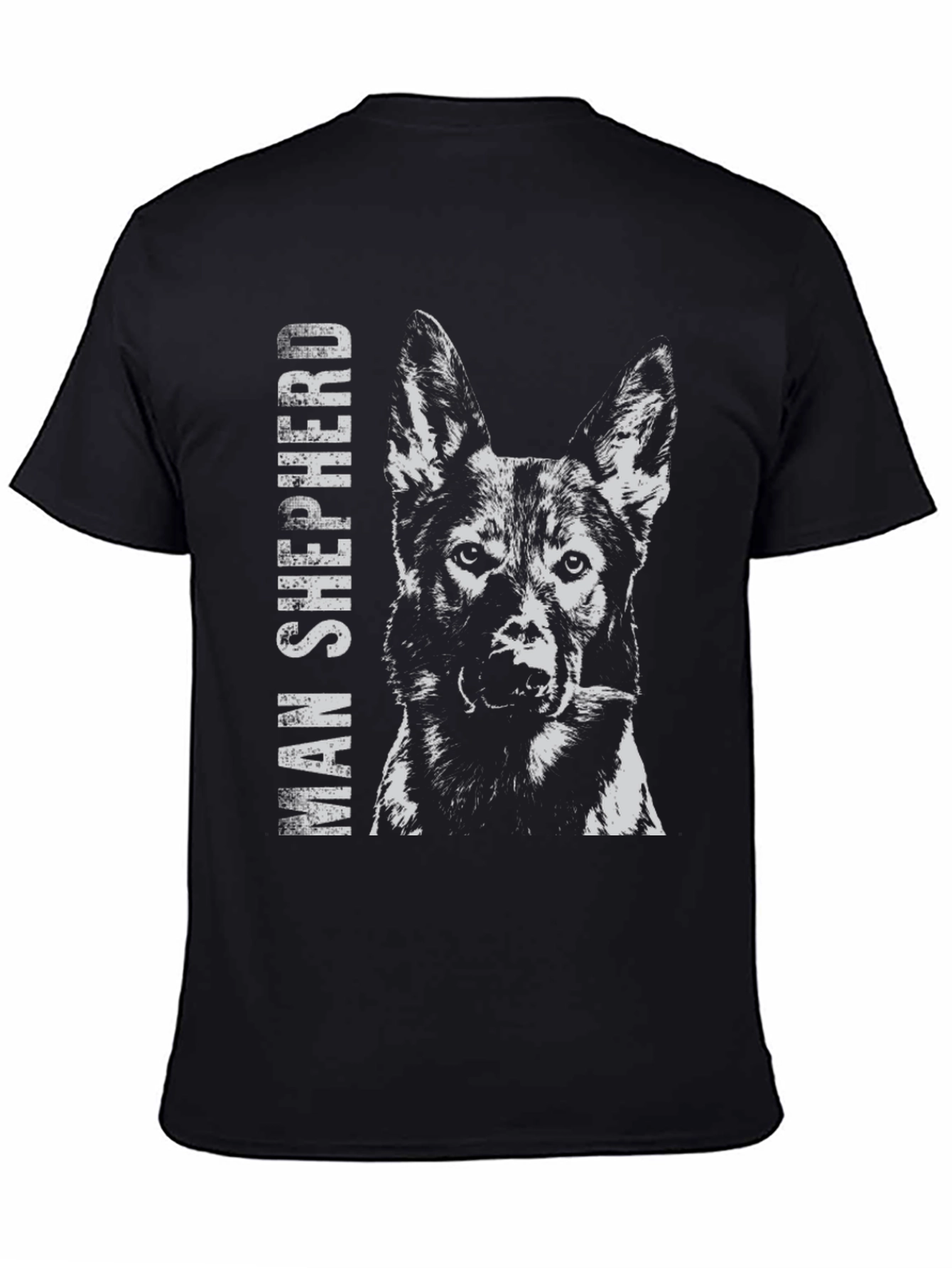 Man Shepherd Dog Graphic T-Shirt