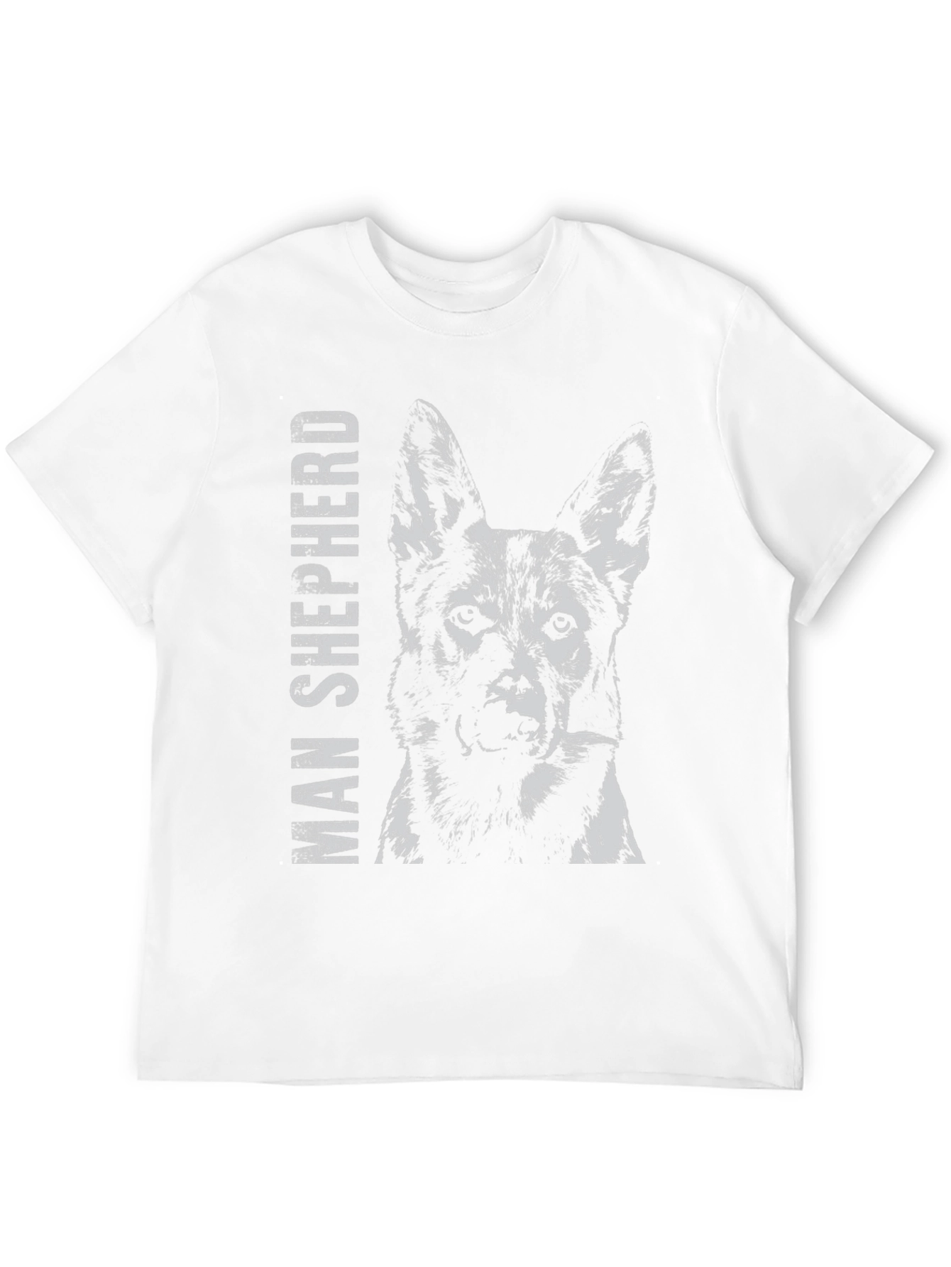 Man Shepherd Dog Graphic T-Shirt