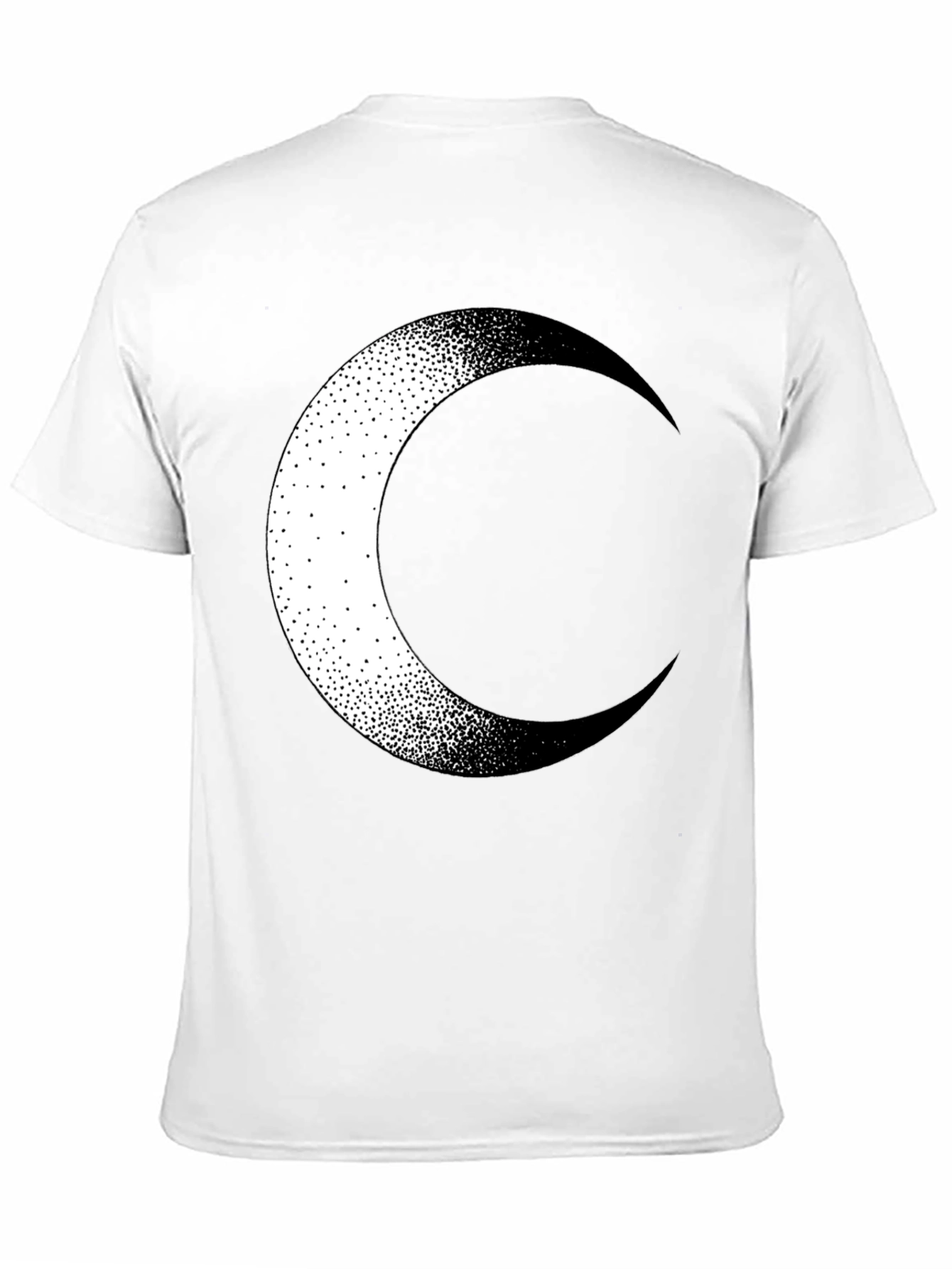 Crescent Moon Graphic Tee - Stylish Black Cotton T-Shirt