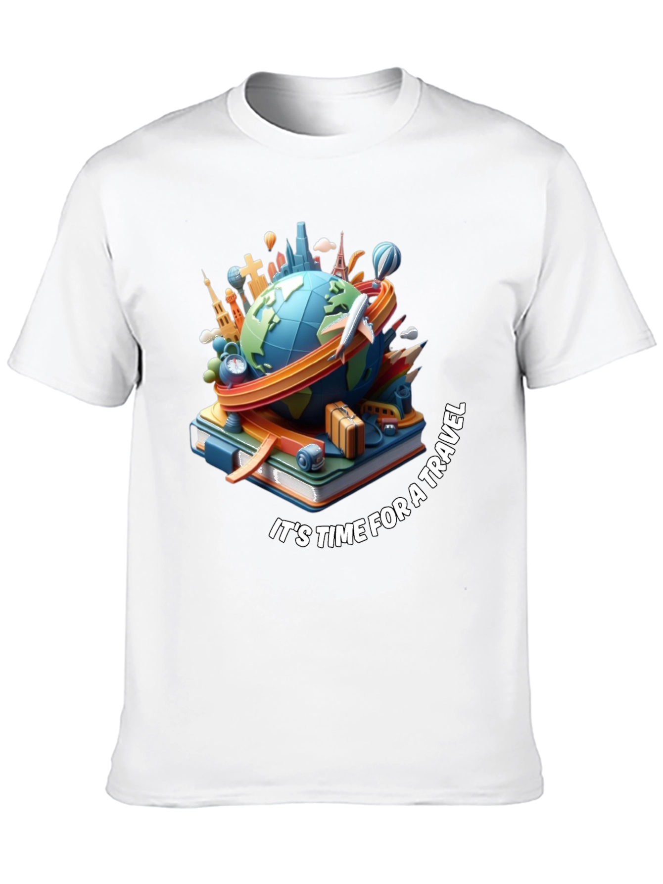 Time for Travel Graphic Tee - Black