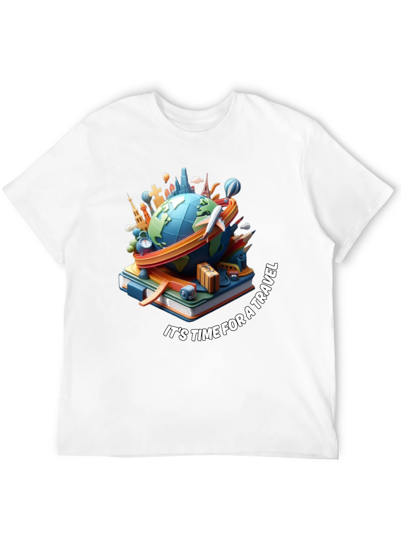 Time for Travel Graphic Tee - Black