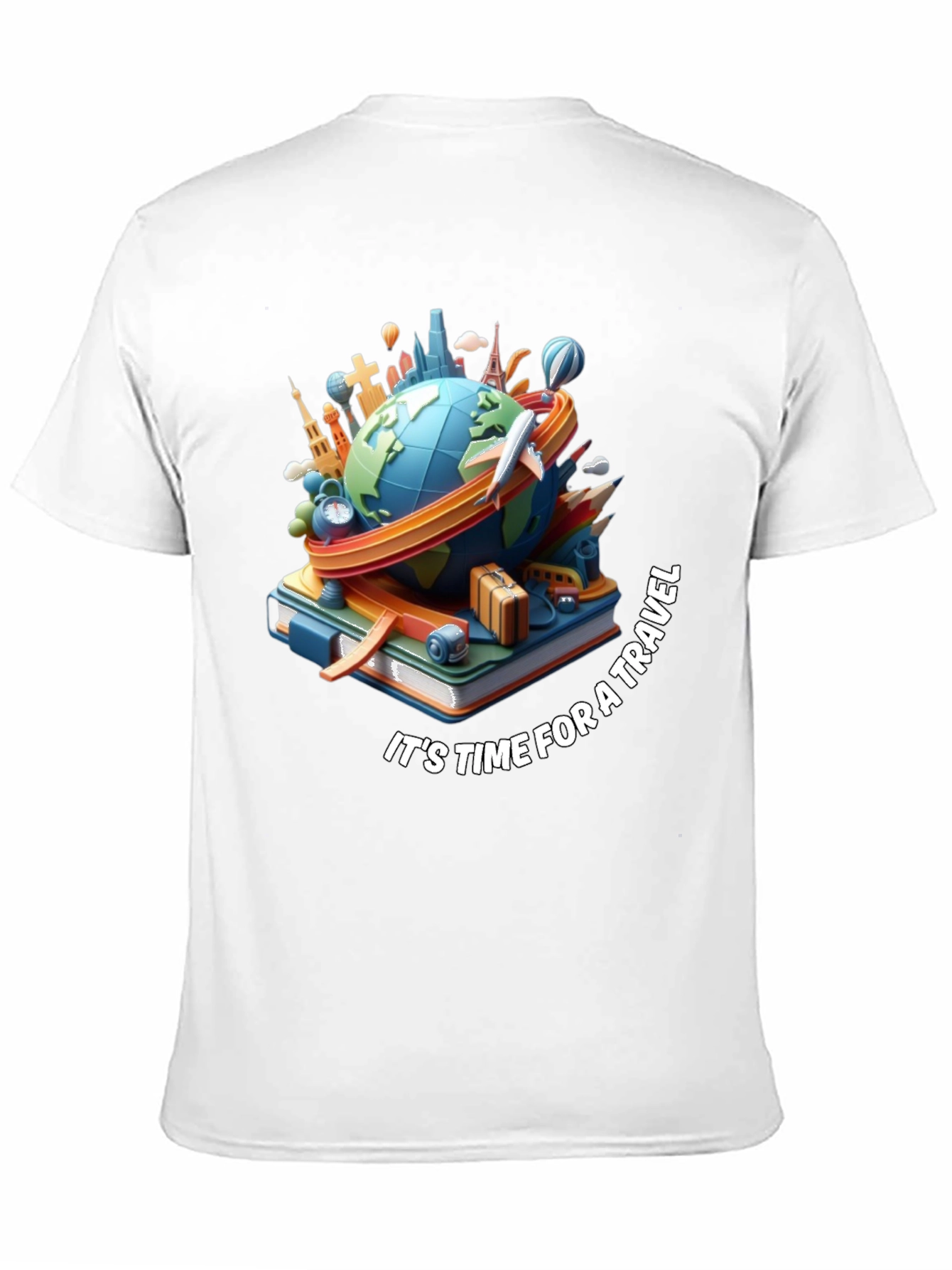 Time for Travel Graphic Tee - Black