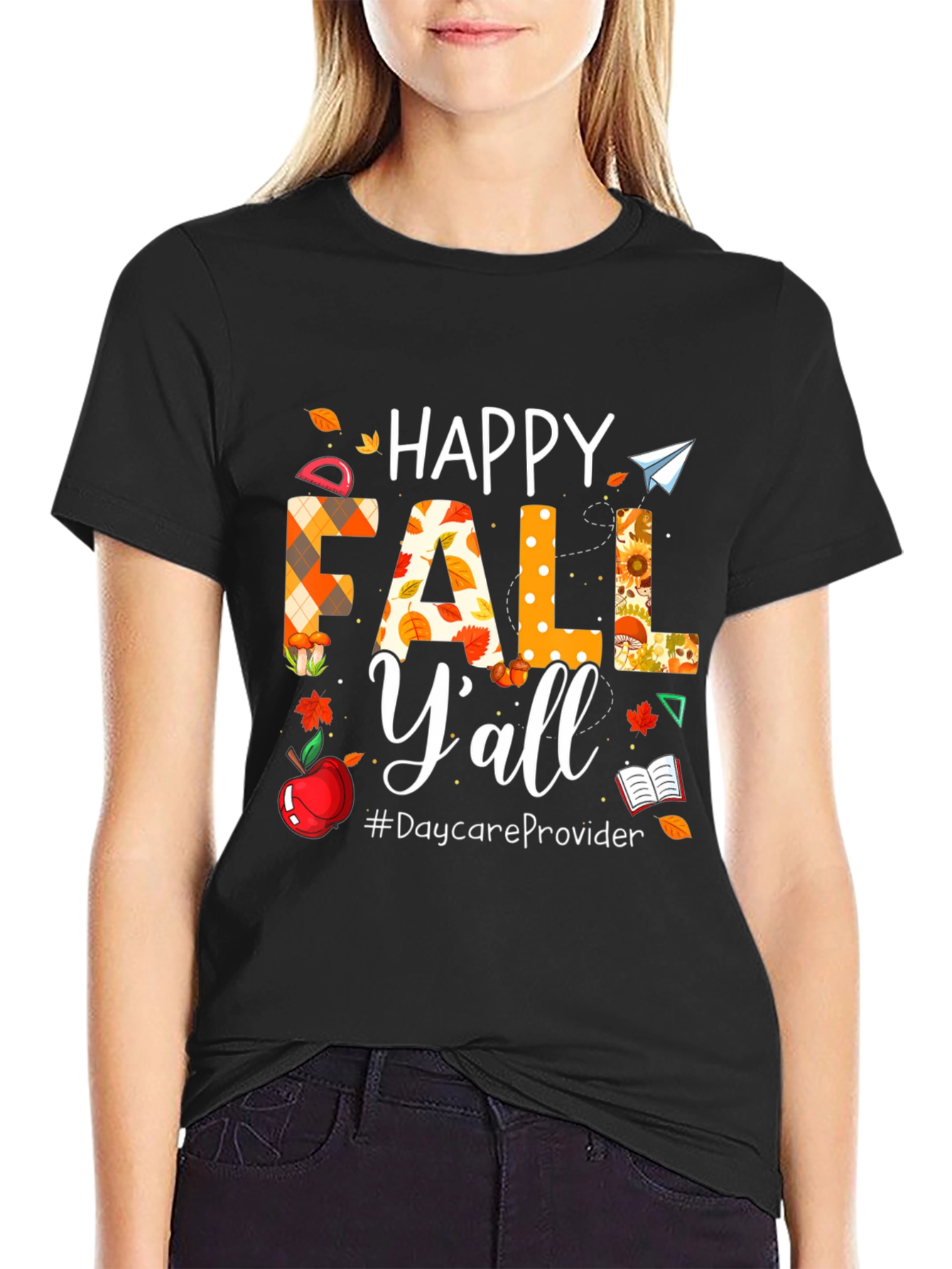 Happy Fall Yall Daycare Provider T-Shirt