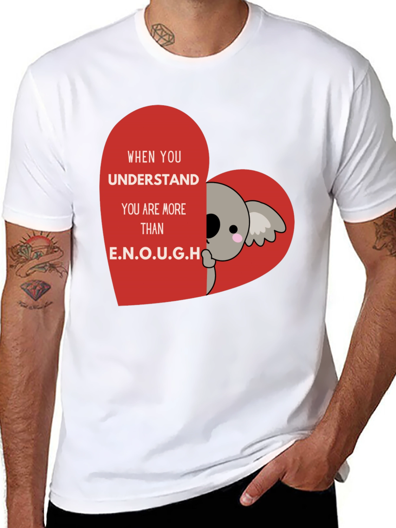 Koala Heart T-Shirt - You Are Enough