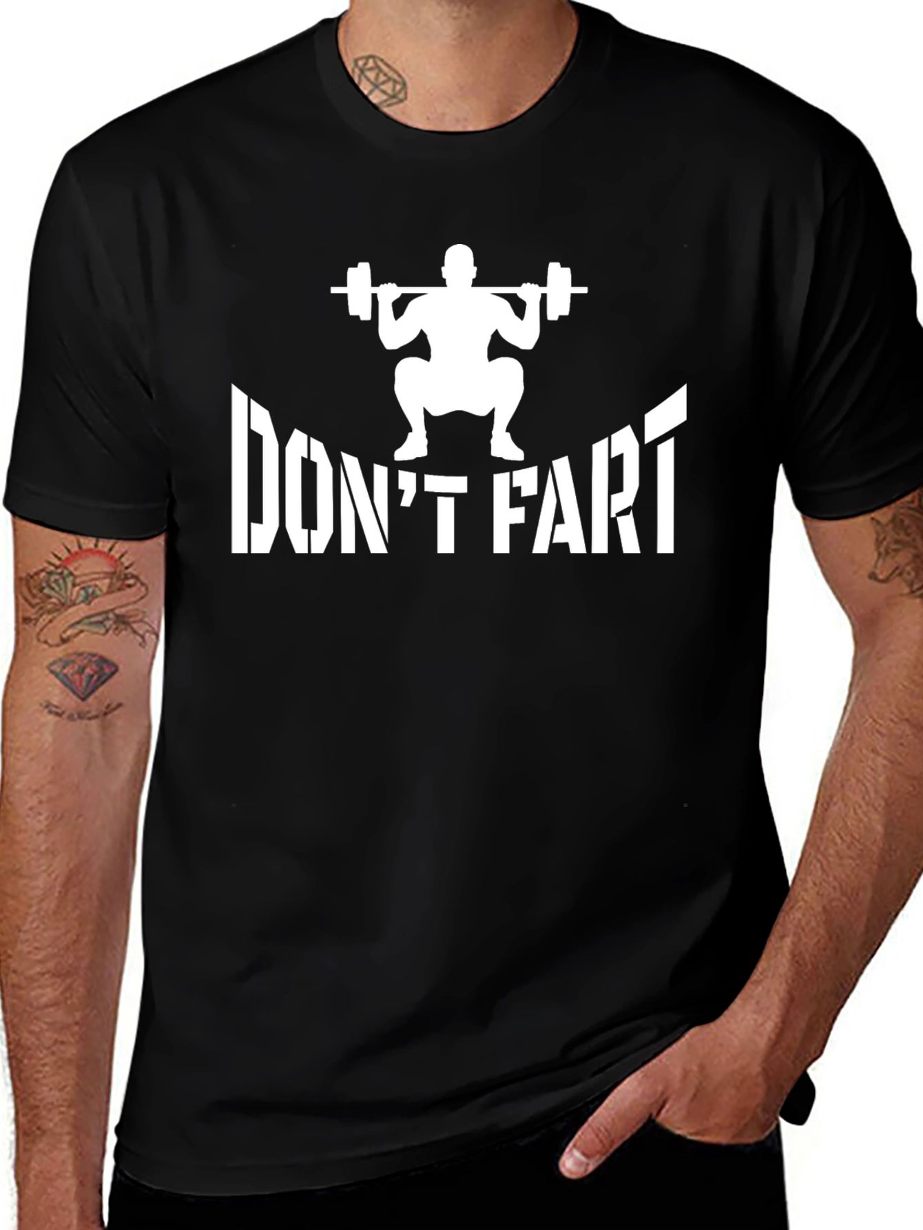 Dont Fart Weightlifting T-Shirt Funny Gym Tee