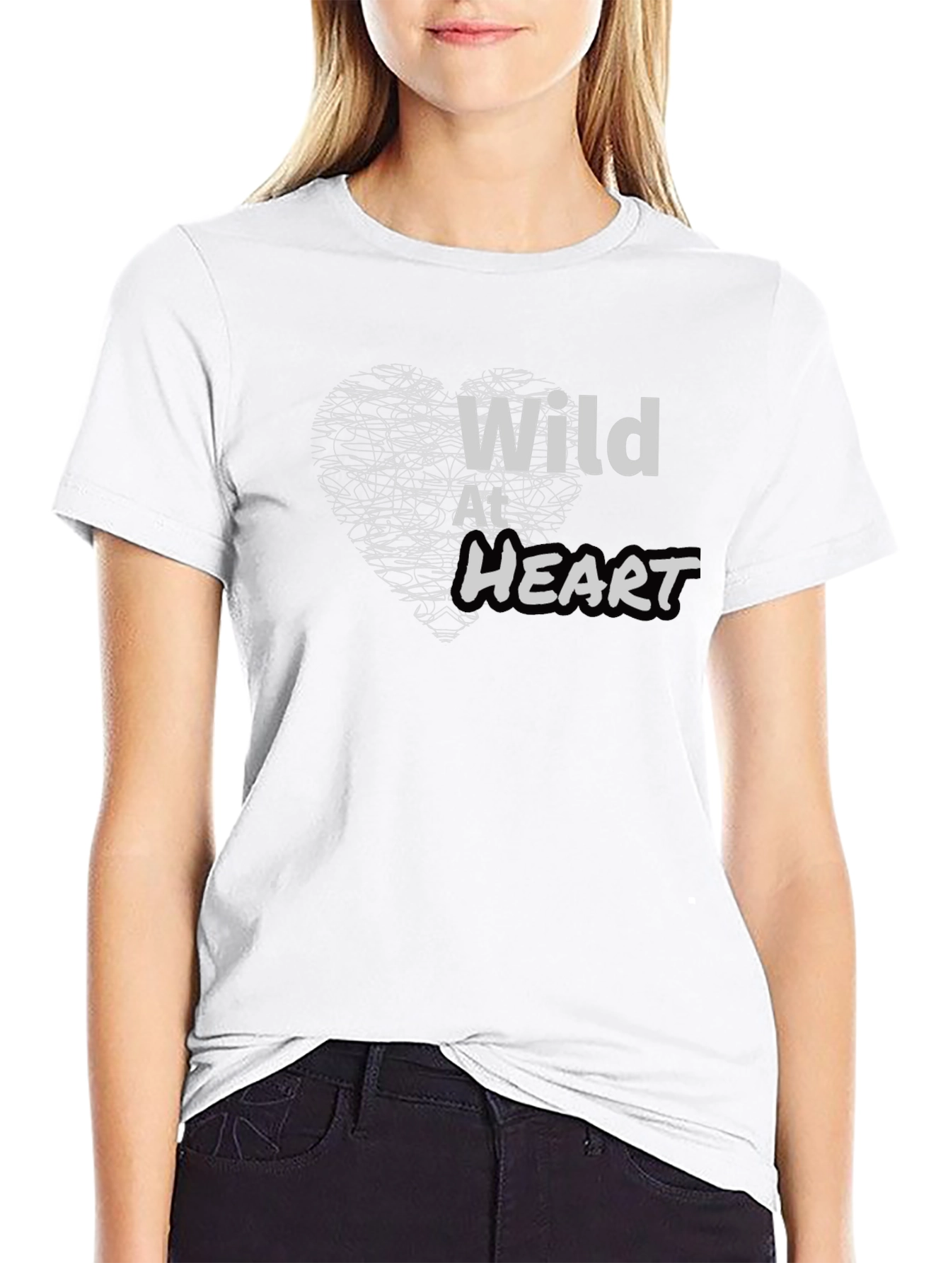 Wild At Heart Black Graphic Tee