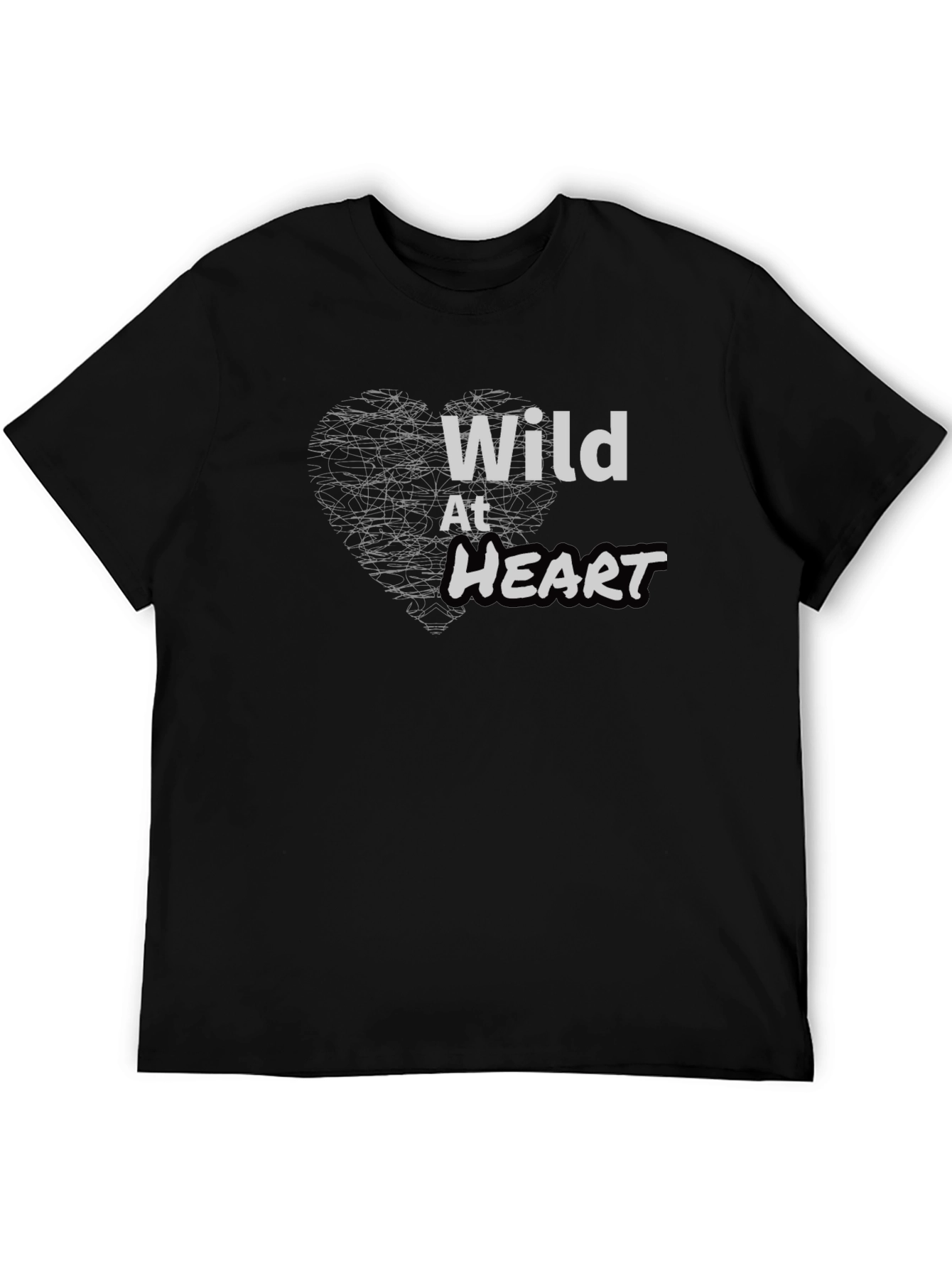 Wild At Heart Black Graphic Tee