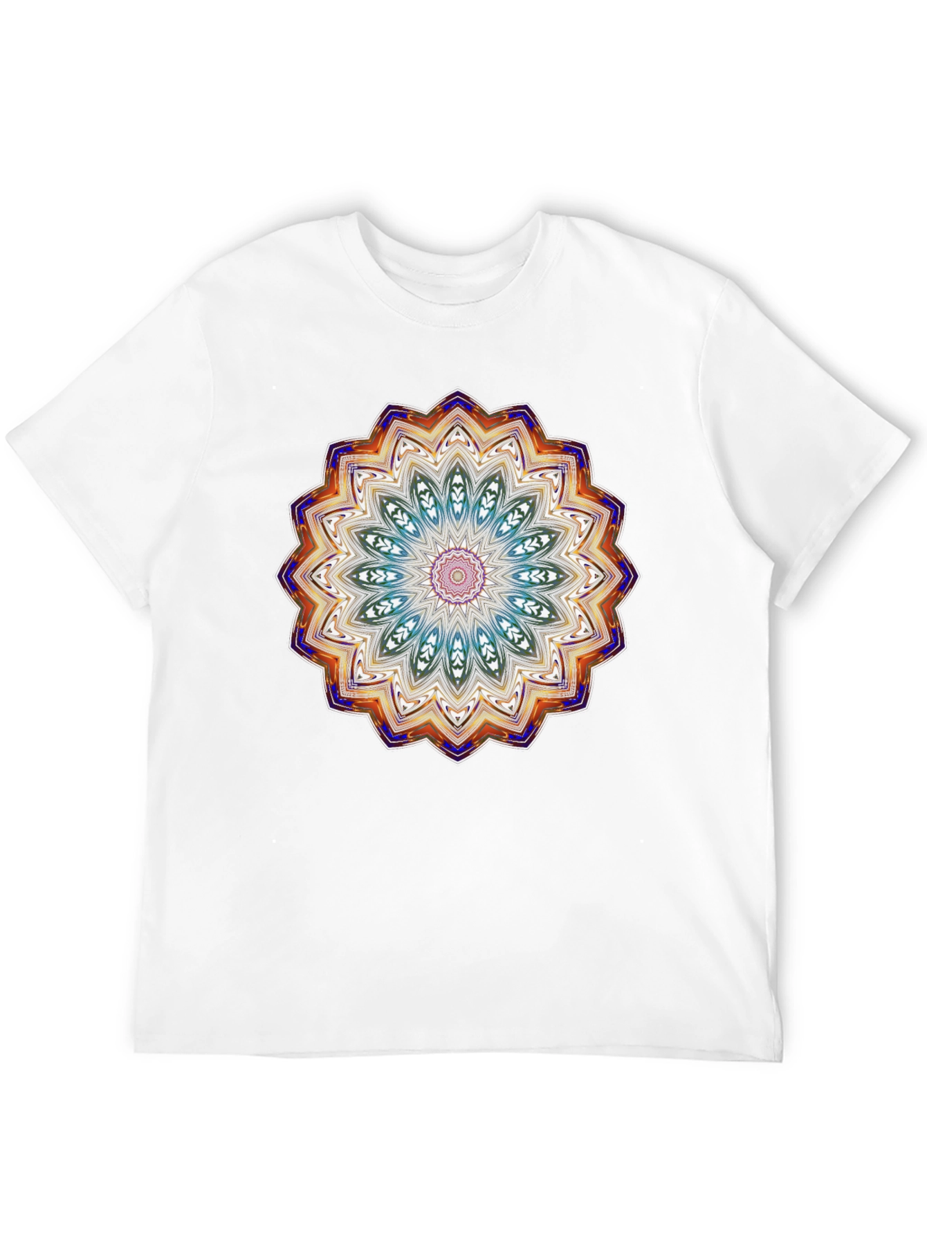 Mandala Graphic Print Black T-Shirt