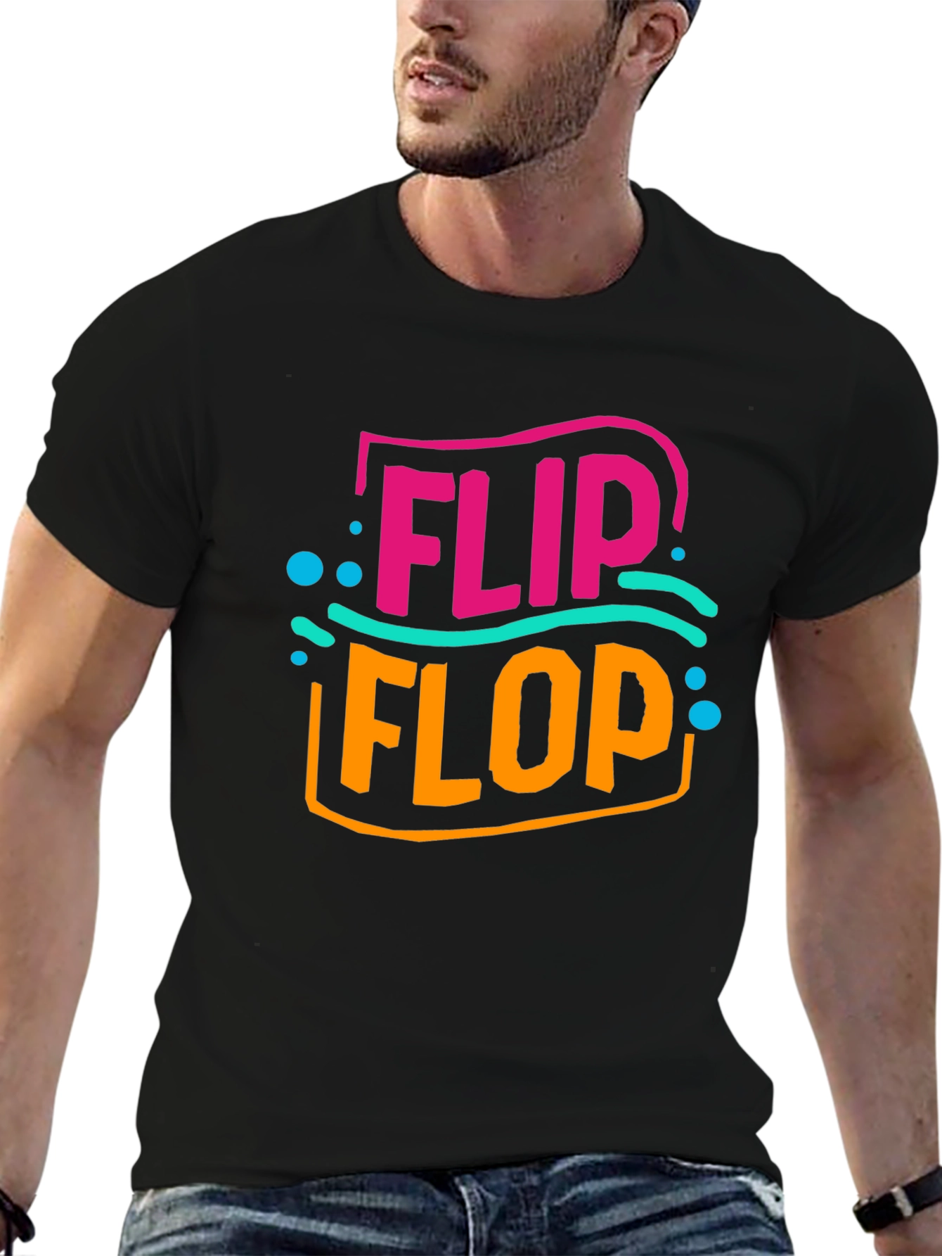 Flip Flop Graphic T-Shirt - Summer Beach Vibes