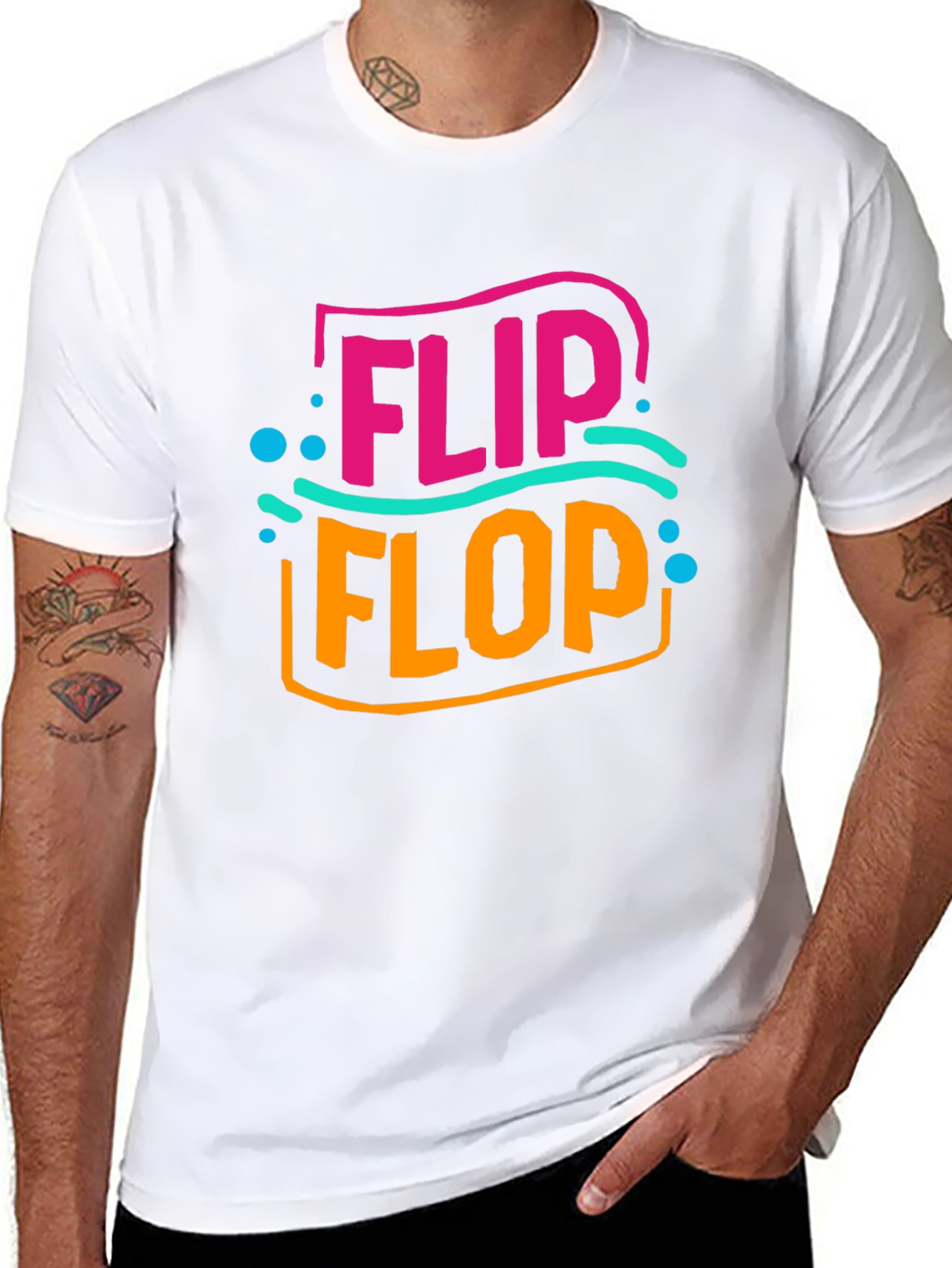 Flip Flop Graphic T-Shirt - Summer Beach Vibes
