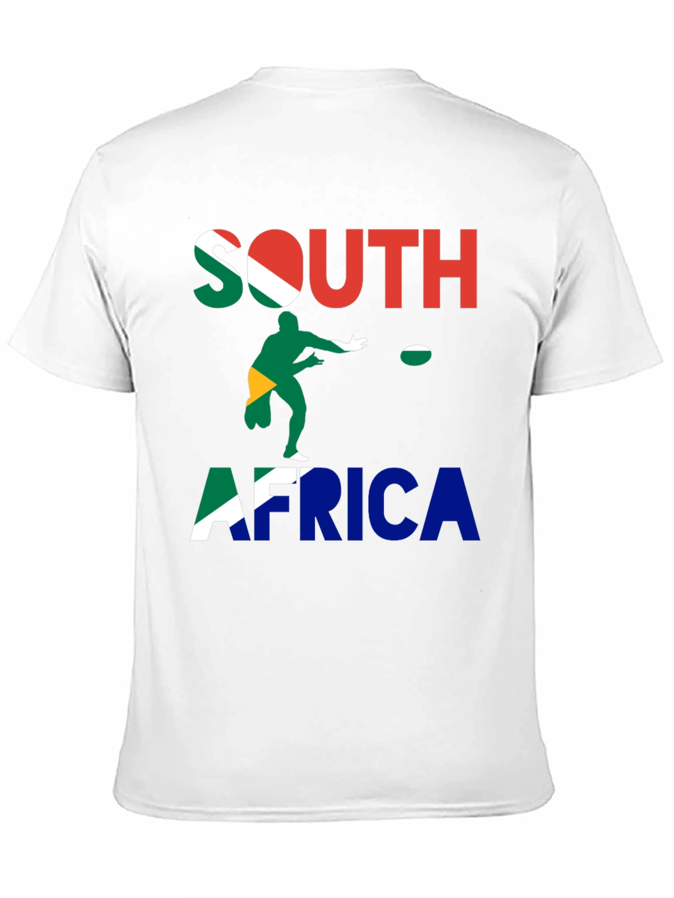 South Africa Rugby T-Shirt - Mens Black Tee